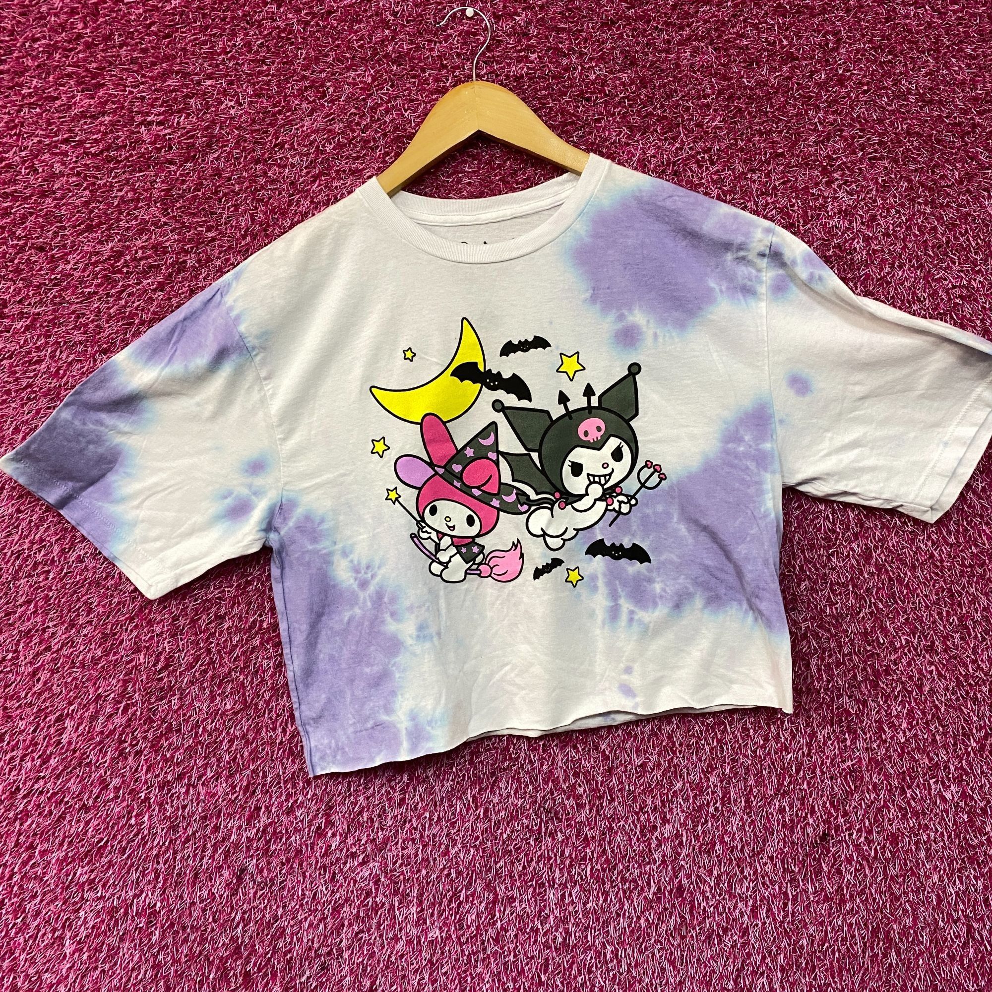 Disney Sanrio Kuromi and My Melody Halloween Tie-Dye Crop T-Shirt M Size M / US 6-8 / IT 42-44 - 3 Thumbnail