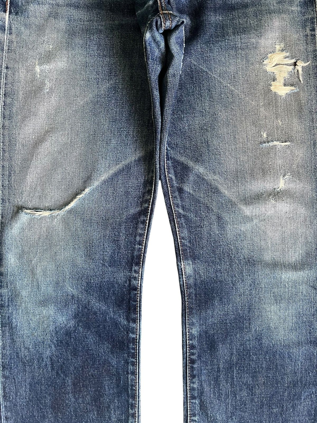 Levi's Vintage 80s Levis 551Z Big E Selvedge Talon Baggy Jeans Size US 28 / EU 44 - 3 Thumbnail