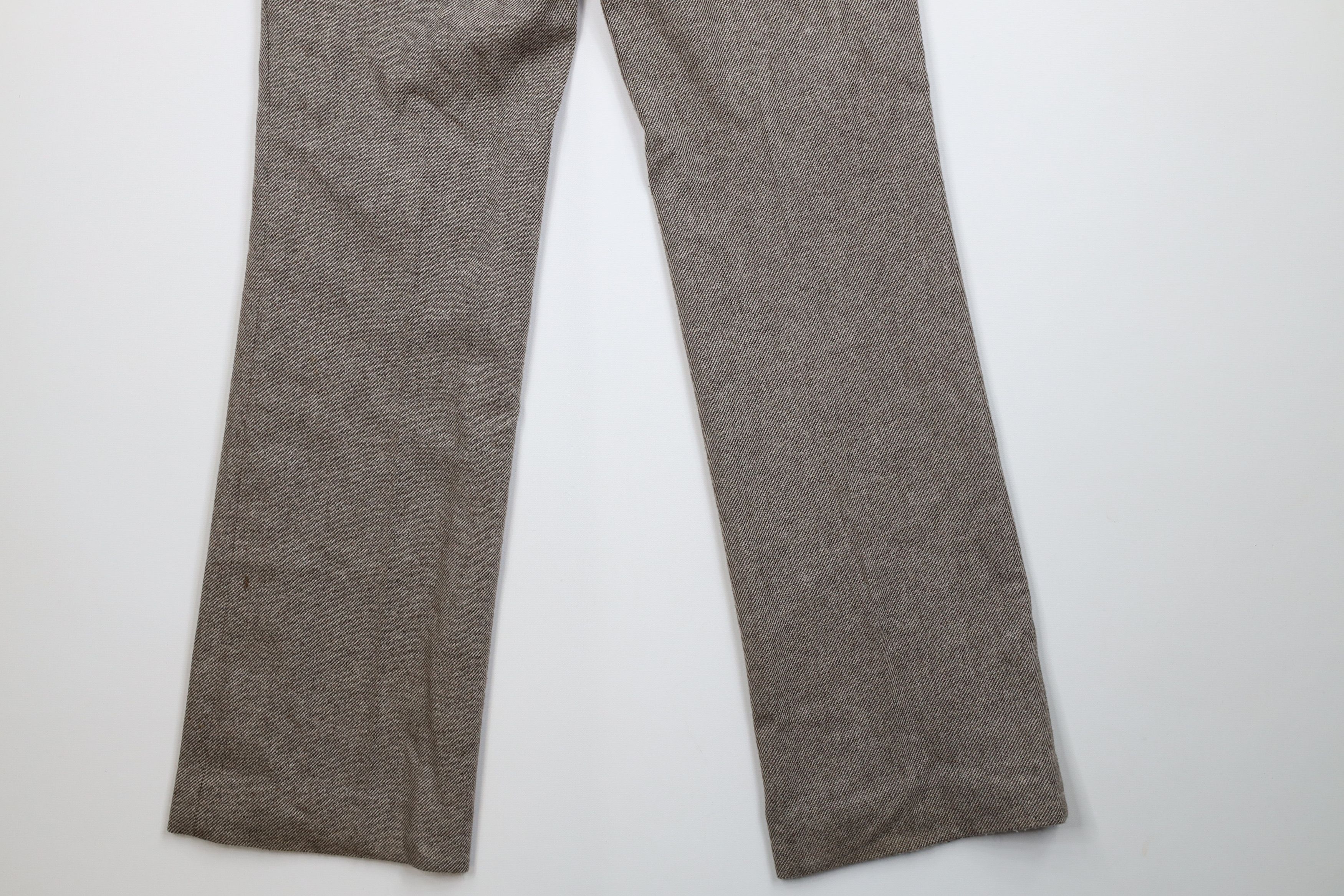 Banana Republic Vintage Y2K Banana Republic Wool Blend Flared Wide Leg Pants Size 26" / US 2 / IT 38 - 14 Thumbnail
