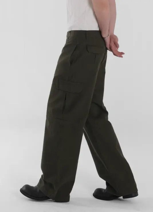 Japanese Brand Green Washed Vintage Straight Casual Work Jeans Size US 32 / EU 48 - 4 Thumbnail