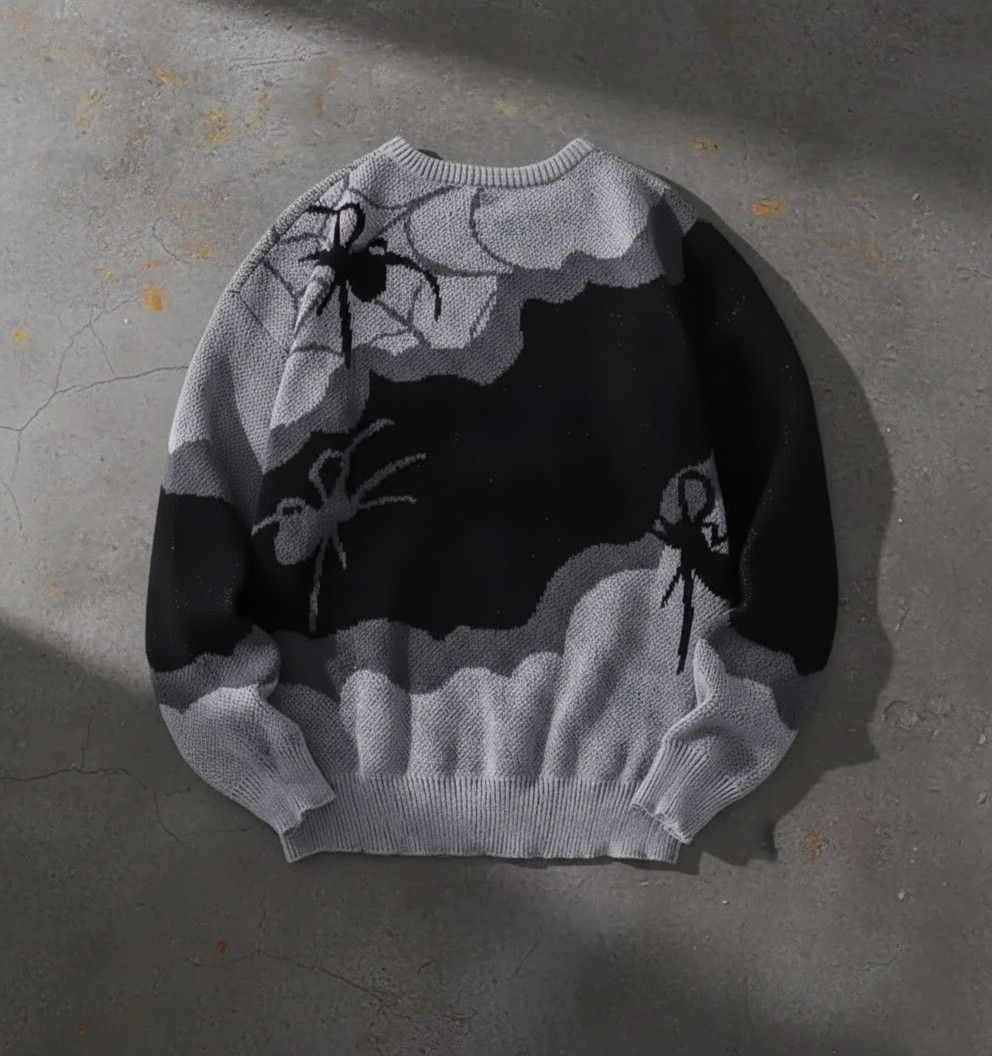Other Streetwear Double Sided Spider Sweater Jacquard Knitwear Size US M / EU 48-50 / 2 - 2 Thumbnail