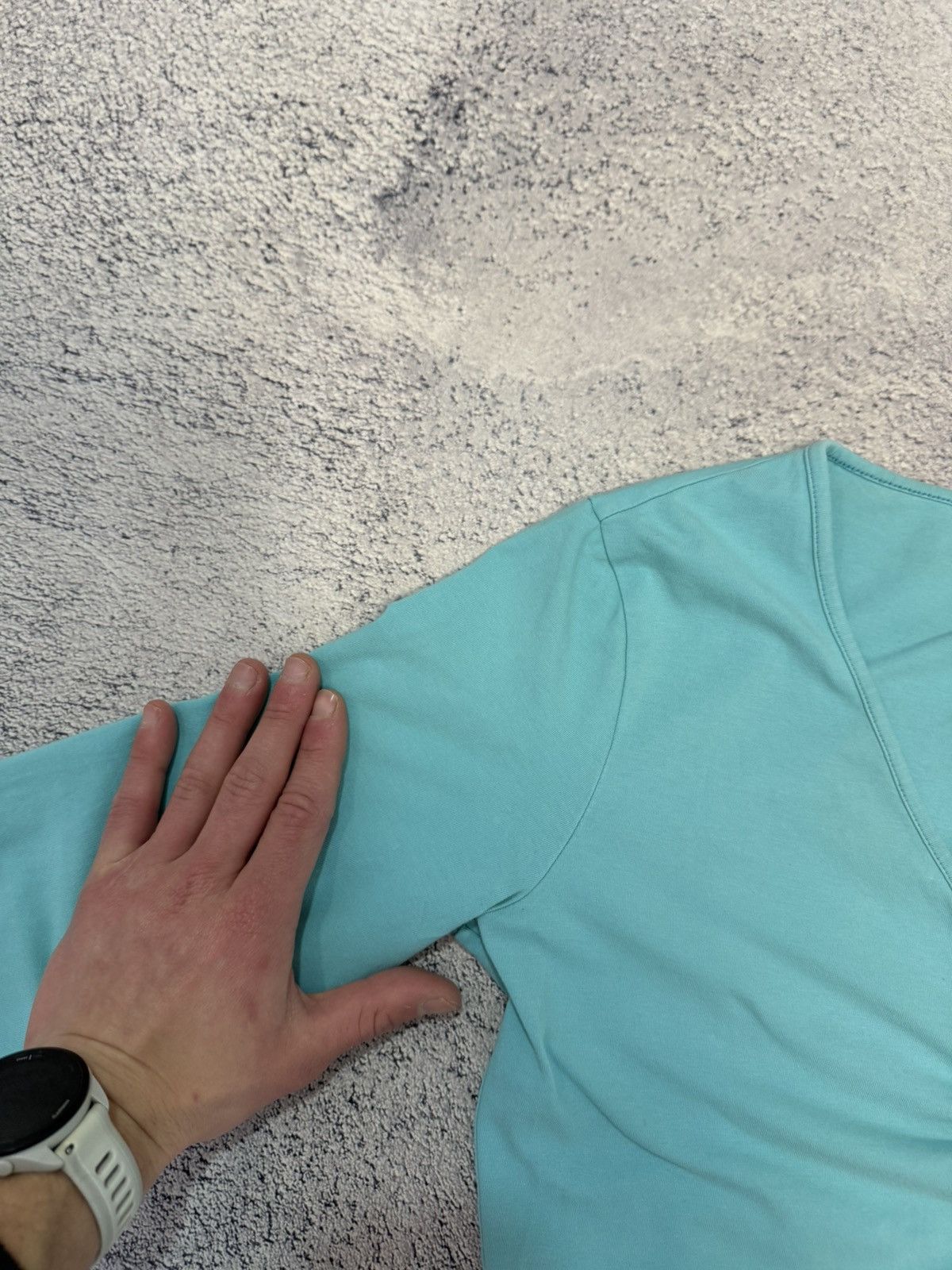 Moncler Moncler Women V Neck Top Turquoise Stretch Long Sleeve L Size L / US 10 / IT 46 - 23 Thumbnail