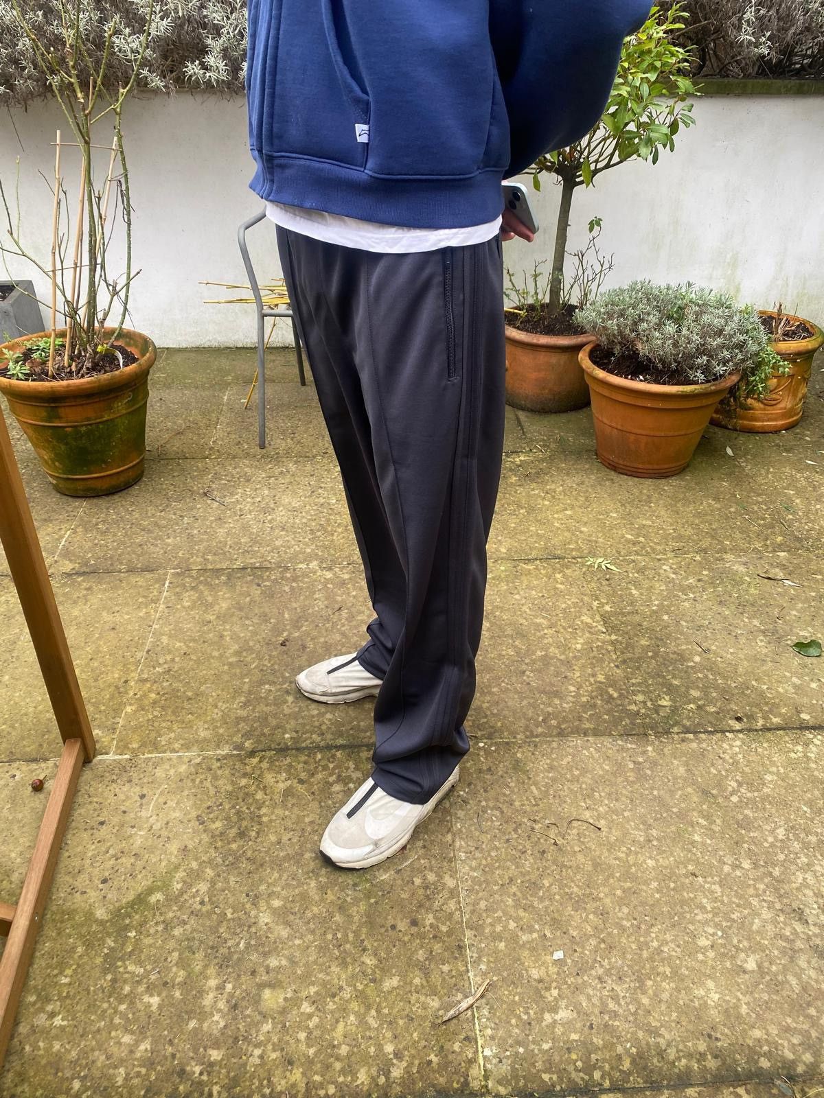 Japanese Brand Track pants charcoal samples needles comme prada kiko Size US 30 / EU 46 - 5 Thumbnail