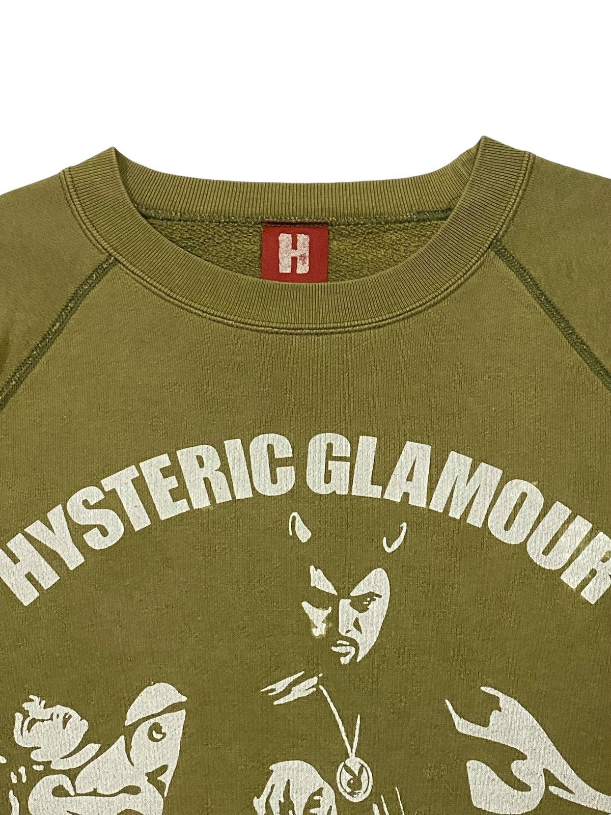 Hysteric Glamour Vintage Hysteric Glamour Wants You Faded Green Sweatshirt Size US M / EU 48-50 / 2 - 10 Thumbnail