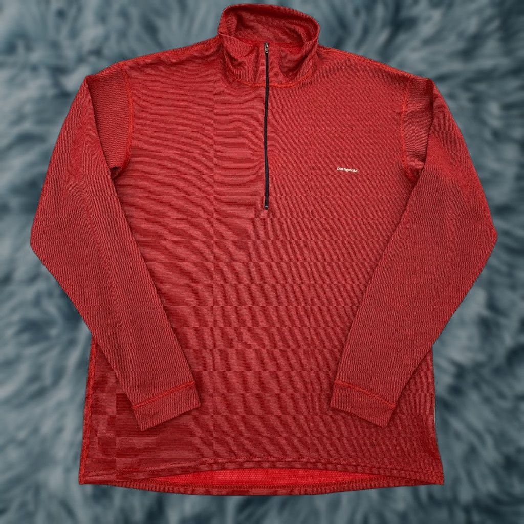 Patagonia VINTAGE Patagonia Sweater 1/4 Zip Pullover Red M Mens M USA Made Adult Medium Knit Zip 4? Size US M / EU 48-50 / 2 - 1 Thumbnail