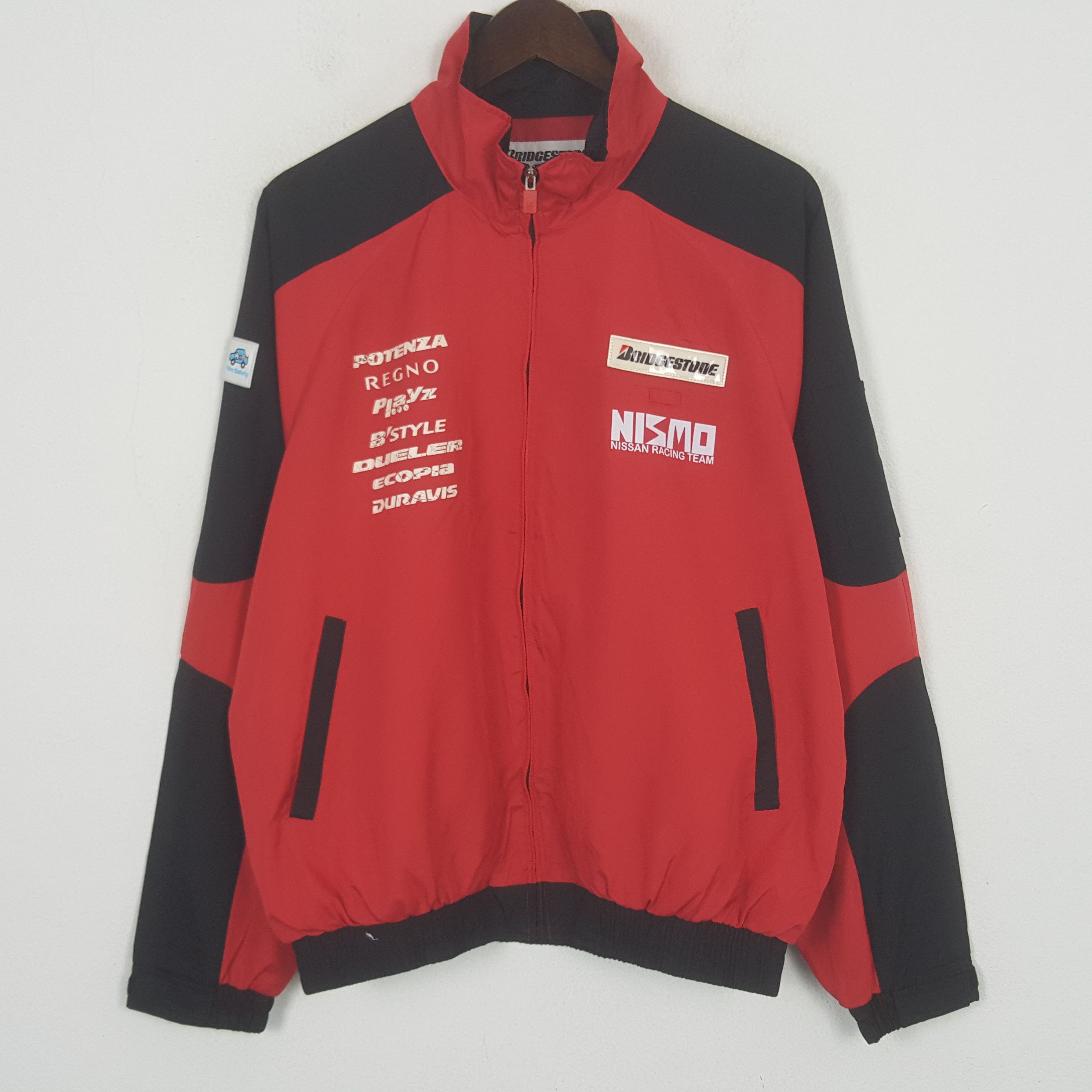 Japanese Brand Vintage Bridgestone x Custom Nismo Racing Windbreaker Jacket Size US XL / EU 56 / 4 - 3 Thumbnail