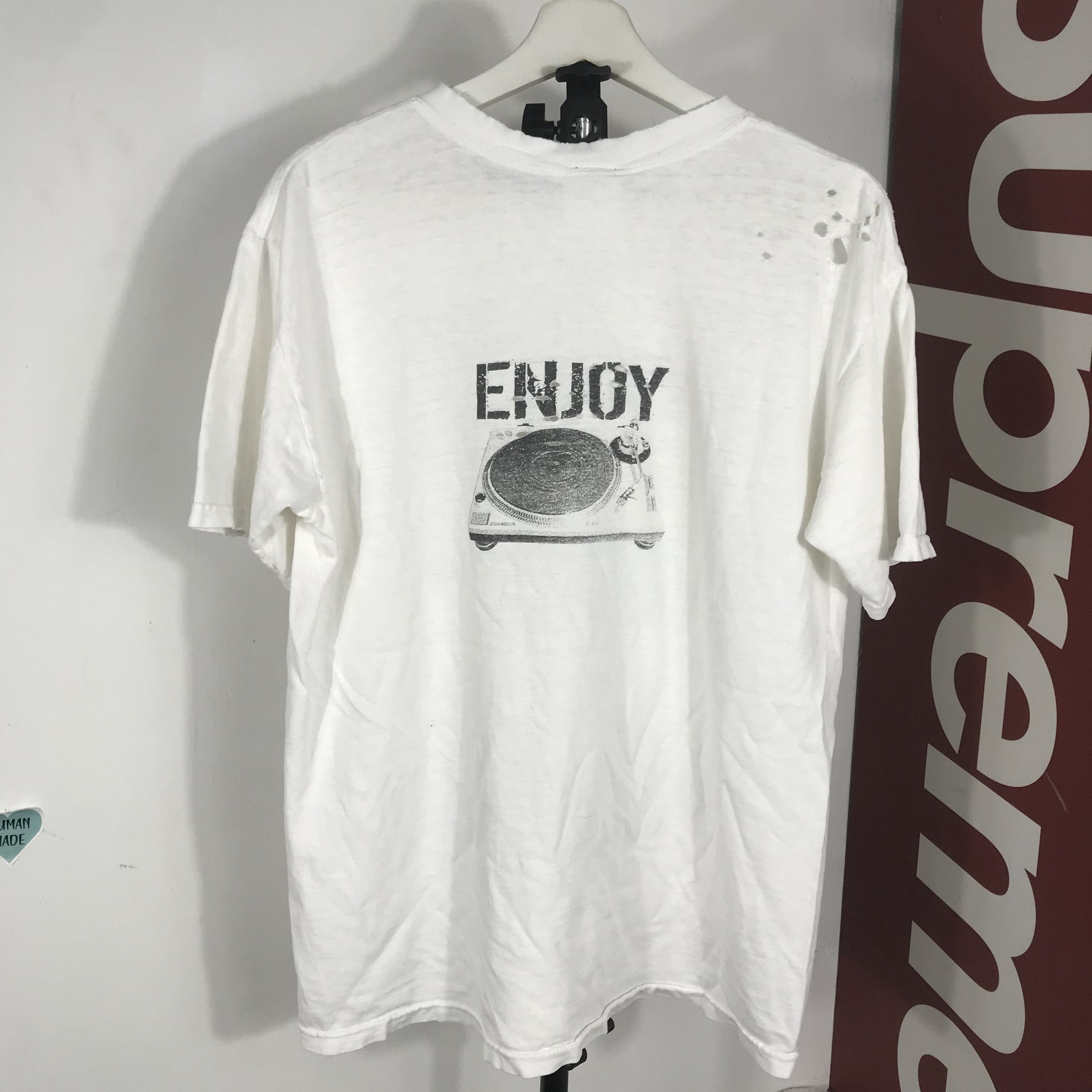 Vintage Vintage THRASHED enjoy The Dj Graphic Artwork Techno Size US M / EU 48-50 / 2 - 2 Thumbnail
