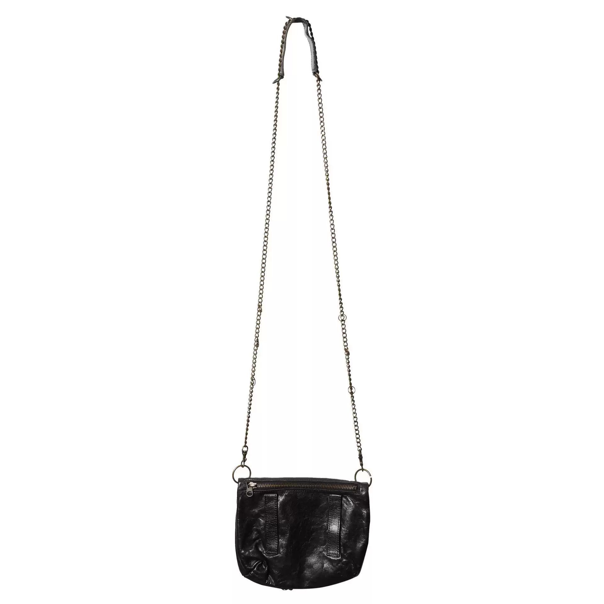 Jean Paul Gaultier Jean Paul Gaultie Pin Trim Leather Chain Crossbody Bag-2505 Size ONE SIZE - 4 Thumbnail