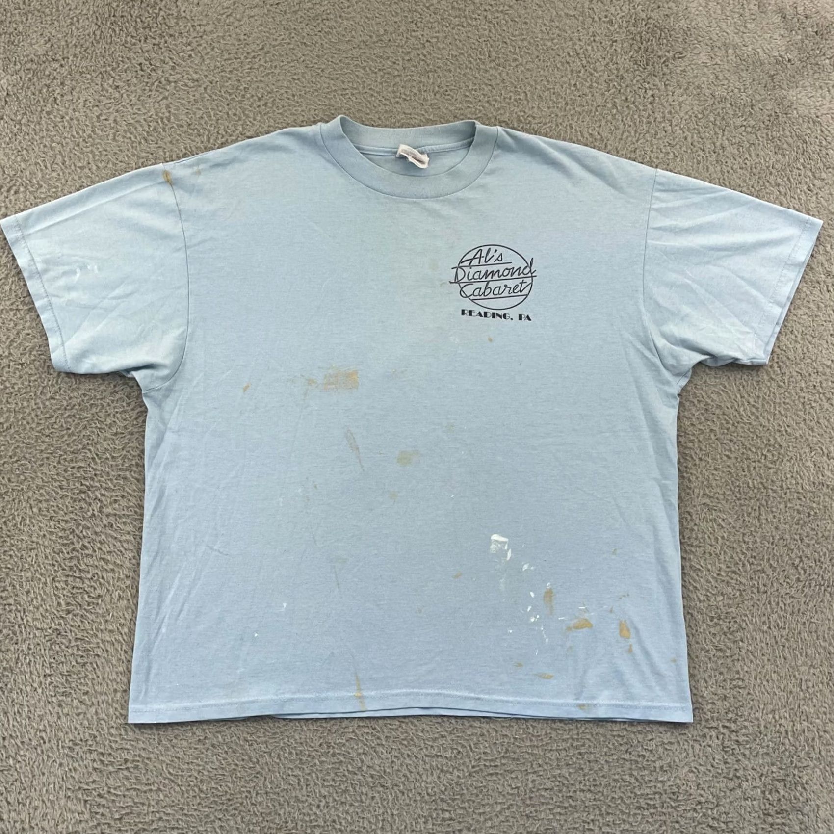 Hanes VINTAGE Hanes Shirt Adult XL Blue Logo 90s Adventure Time Angel Graphic Print Short Sleeve Size US XL / EU 56 / 4 - 2 Thumbnail