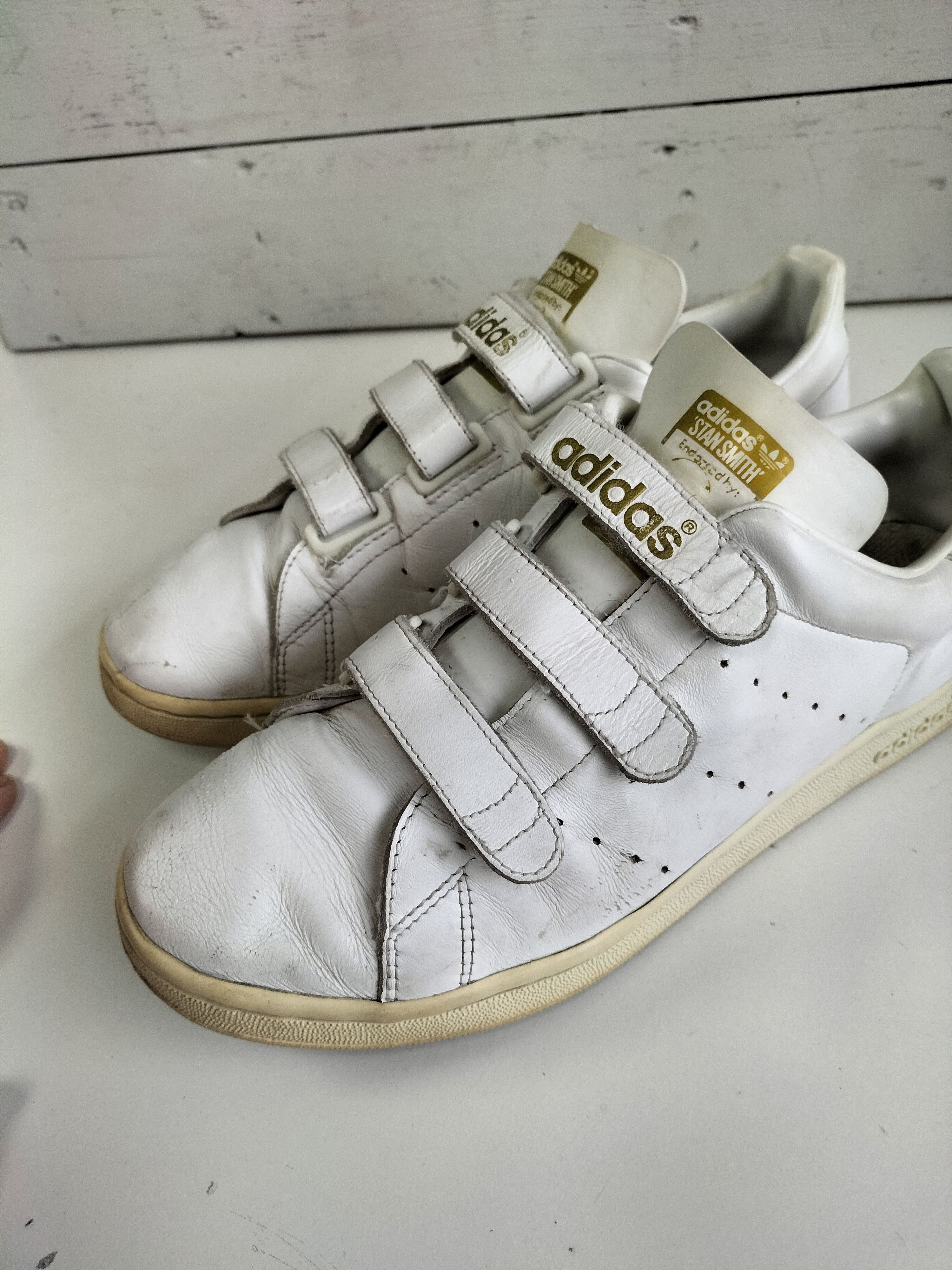 Adidas Stan Smith Gold and white Size US 9.5 / EU 42-43 - 8 Thumbnail