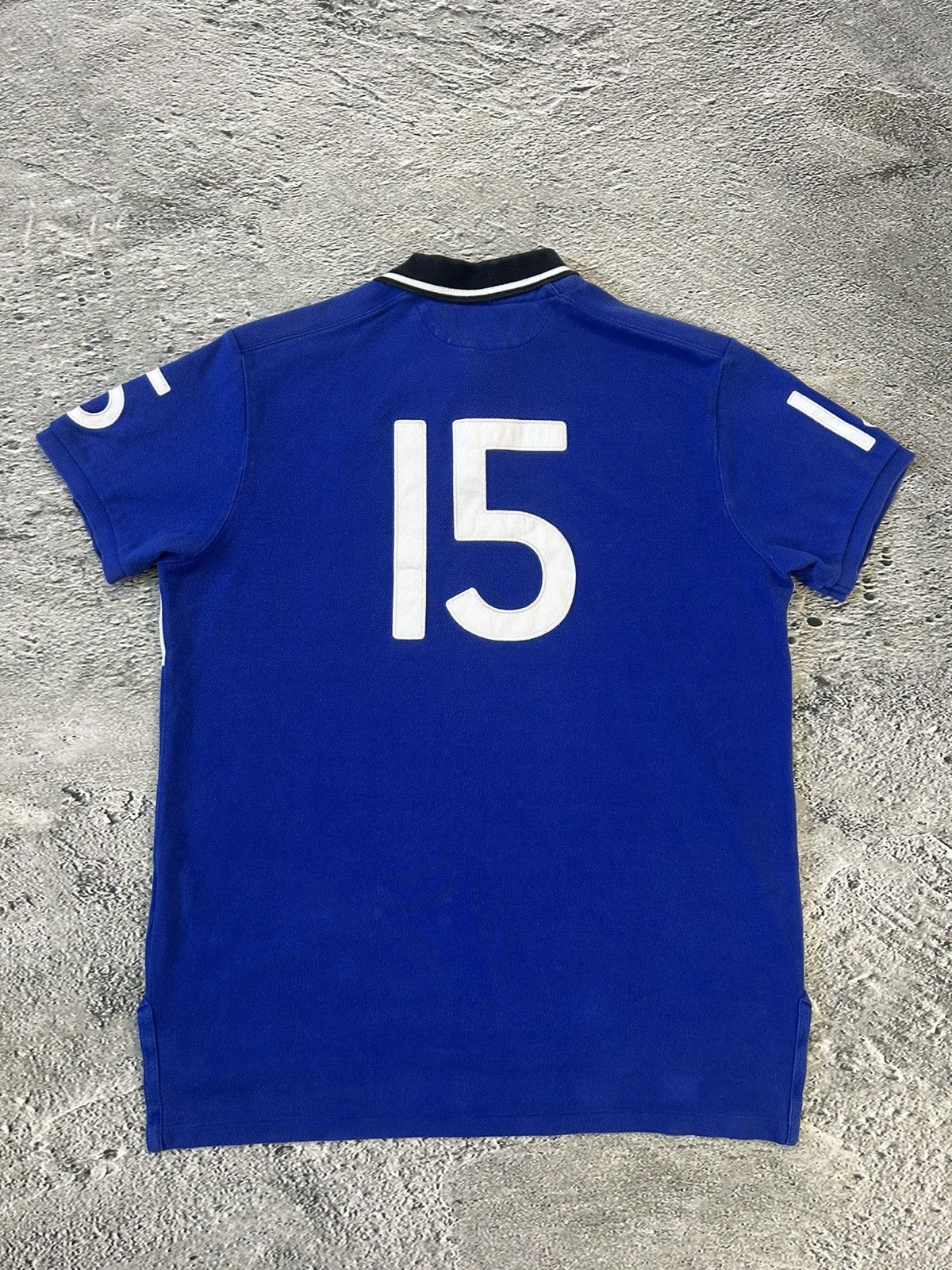 Ralph Lauren Chief Keef Polo Ralph Lauren Italia vintage blue polo shirt Size US L / EU 52-54 / 3 - 8 Thumbnail