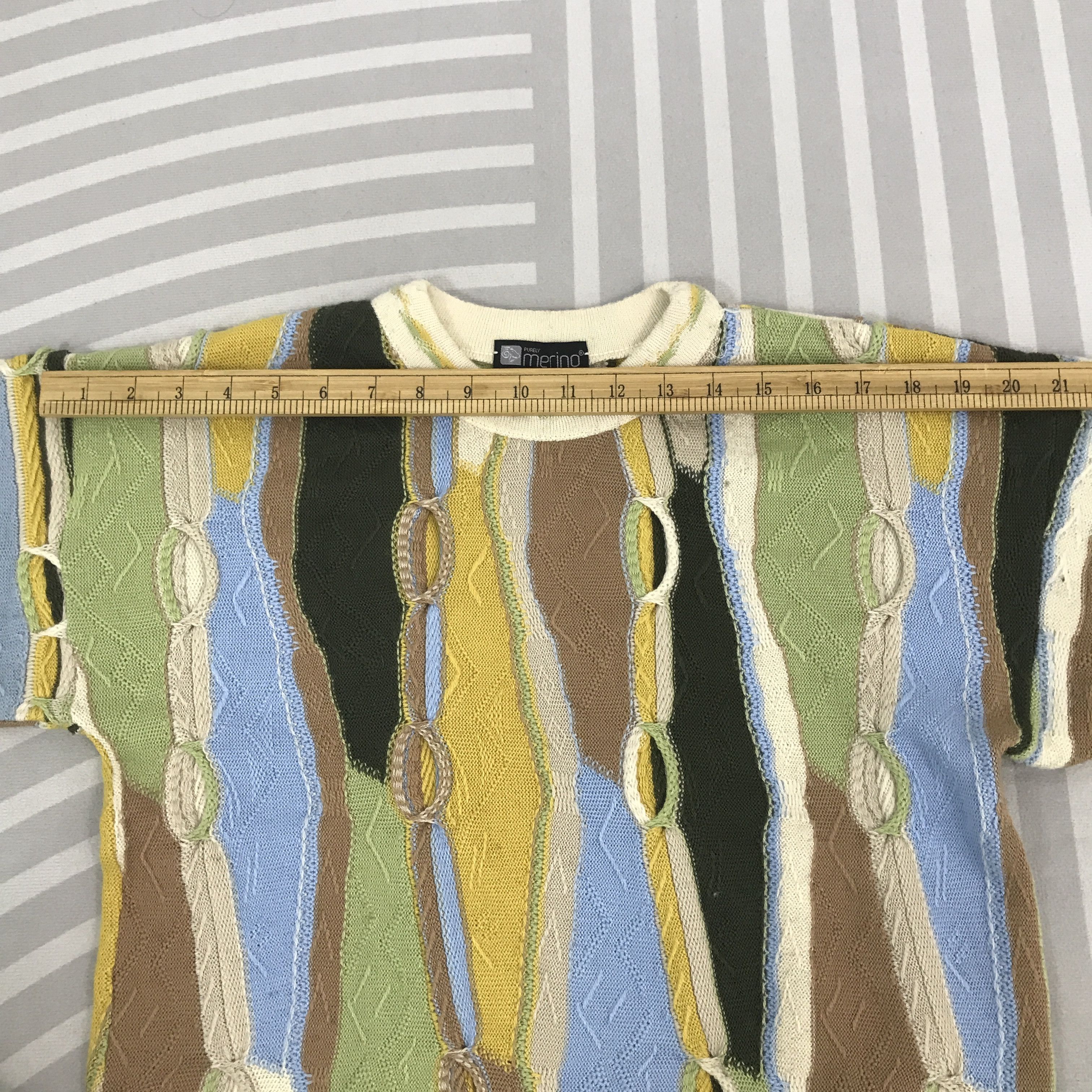 Japanese Brand × Vintage Vintage Purely Marino design Coogi Knitwear Jacket Size US XS / EU 42 / 0 - 5 Thumbnail