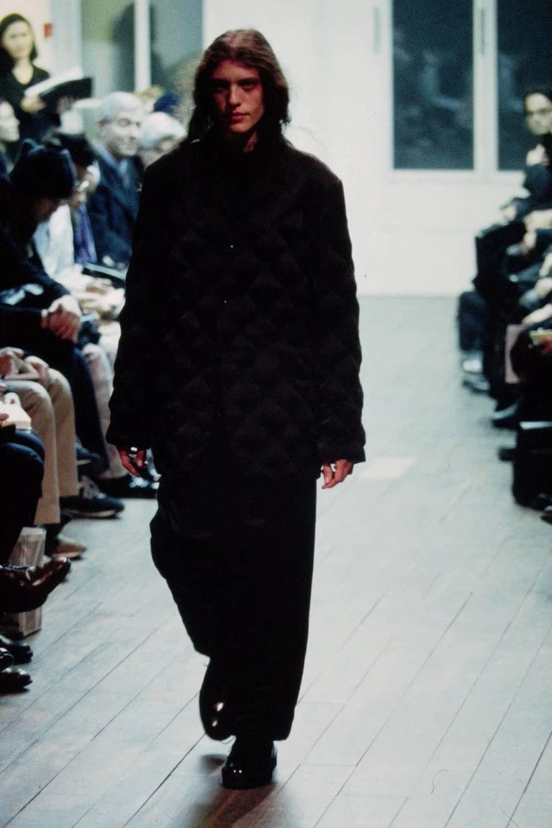 Yohji Yamamoto Yohji Yamamoto 00AW hand-stitched silk cotton-padded jacke Size US M / EU 48-50 / 2 - 2 Thumbnail