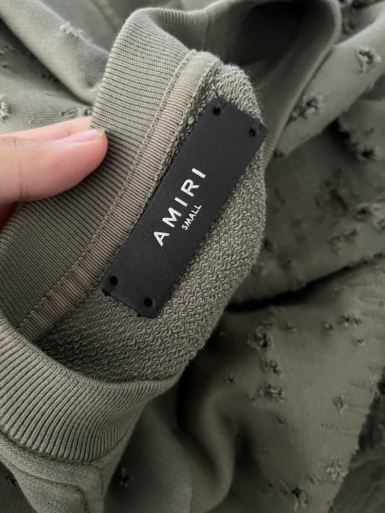 Amiri Amiri 21AW Tear the old detail sweatshirt 2502-Nextarrow Size US S / EU 44-46 / 1 - 2 Thumbnail