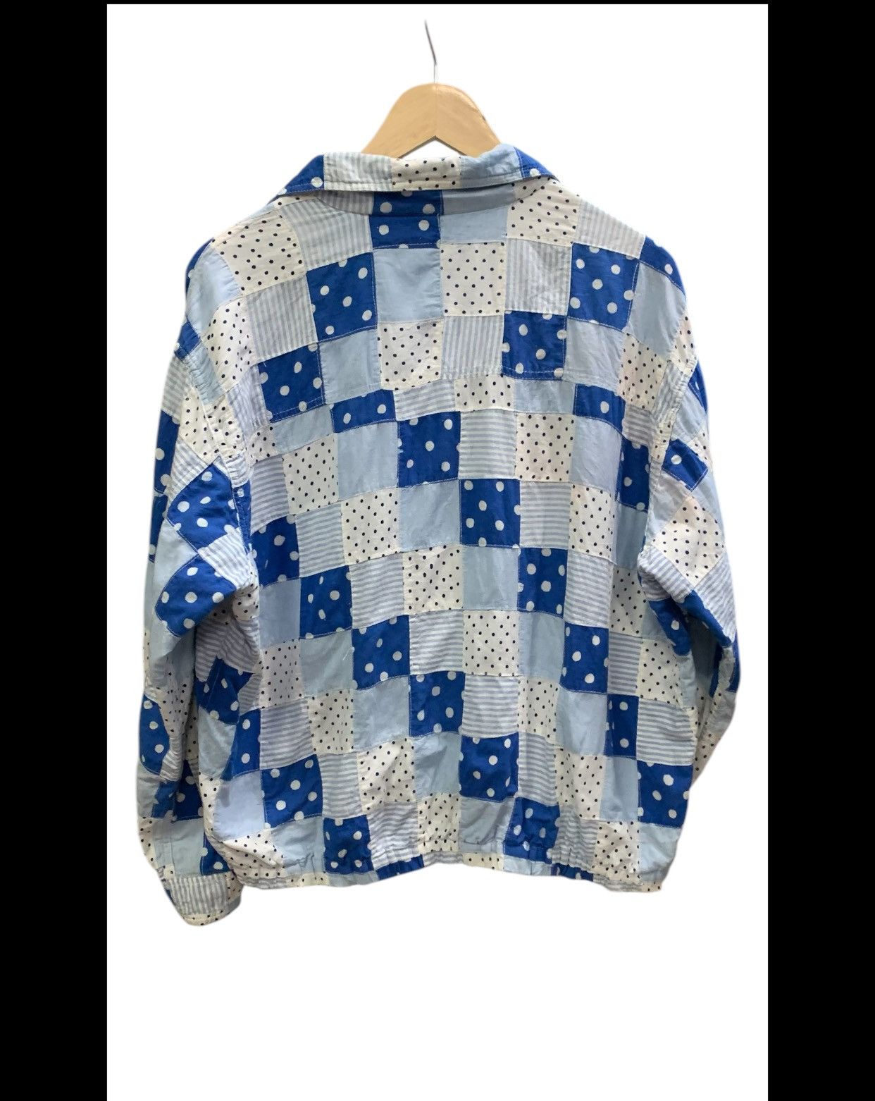 Japanese Brand OKAMOTO JEANS COX PATCHWORK SHIRT BOMBER JACKET Size US M / EU 48-50 / 2 - 5 Thumbnail