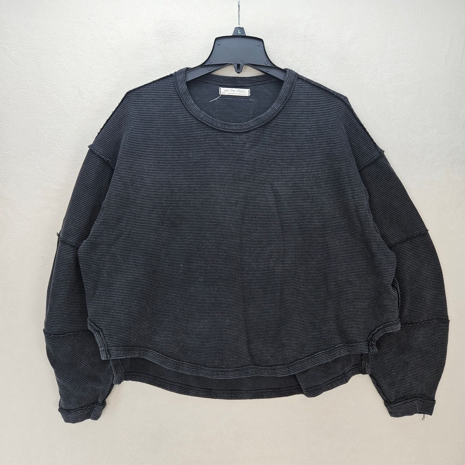 Free People FREE PEOPLE WOMENS SMALL Y2K VINTAGE DISTRESSED SWEATSHIRT Size S / US 4 / IT 40 - 1 Thumbnail