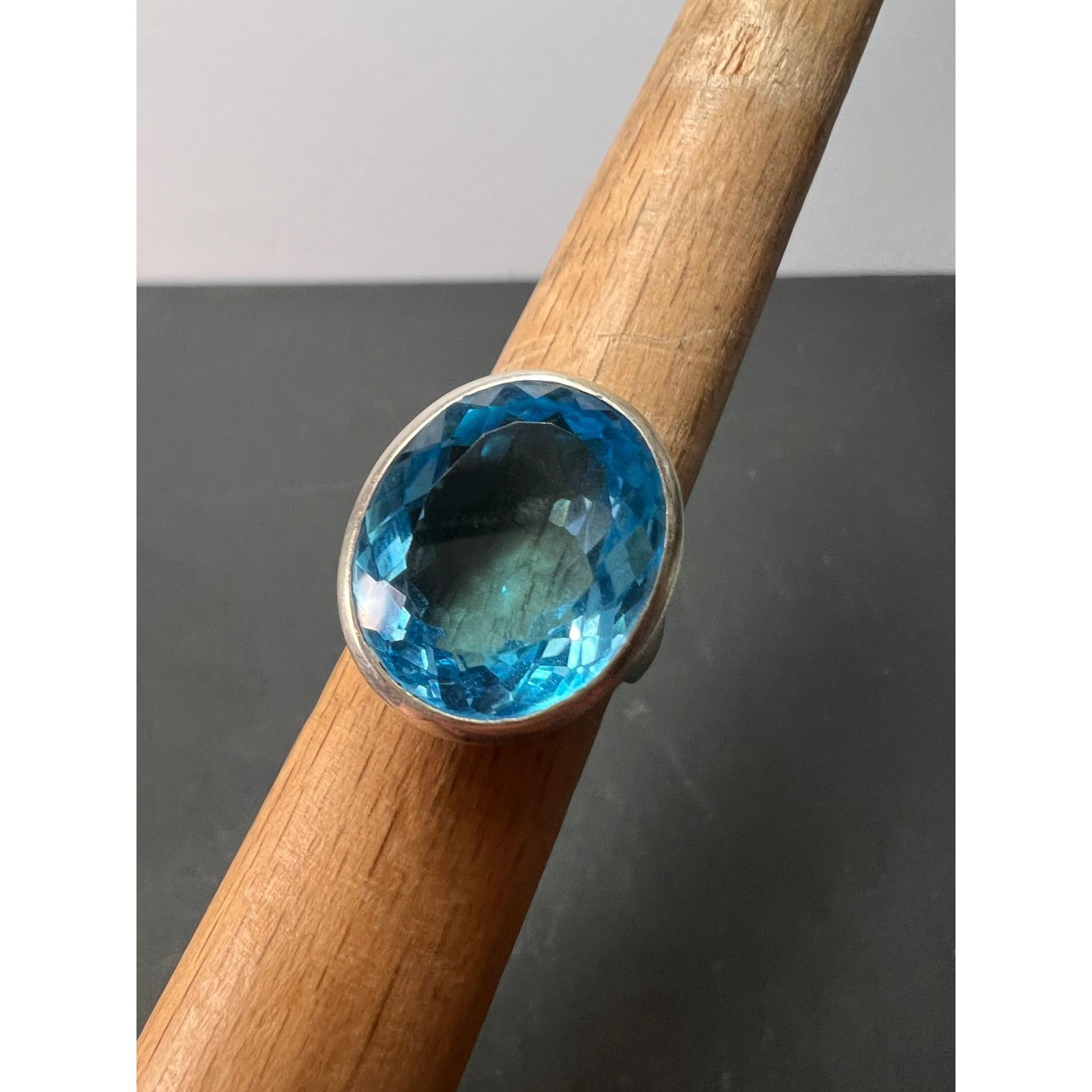 Other NEW Swiss blue topaz 925 ring size 8/ 12.92 grams Size ONE SIZE - 1 Thumbnail