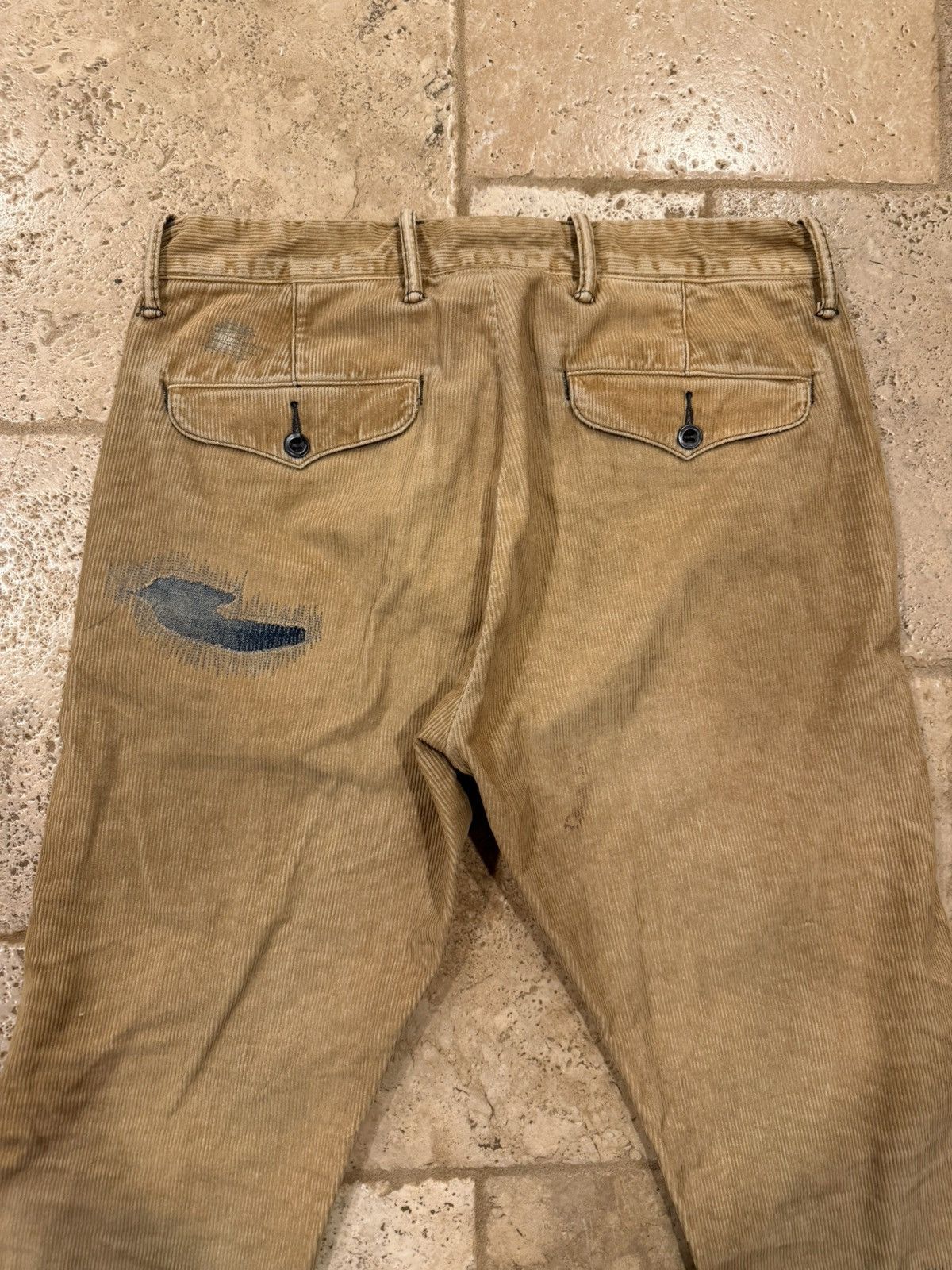 RRL Ralph Lauren RRL Ralph Lauren Field Patchwork Corduroy Trouser Pants Size US 32 / EU 48 - 10 Thumbnail