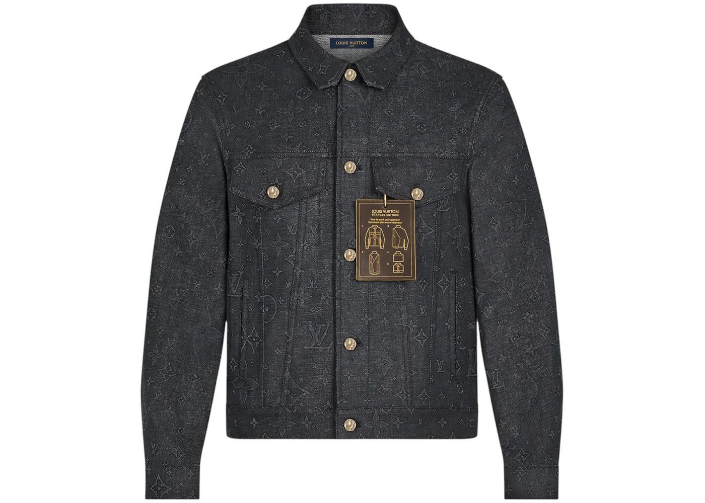 Louis Vuitton Monogram DNA Denim Jacket Black Size US M / EU 48-50 / 2 - 1 Preview