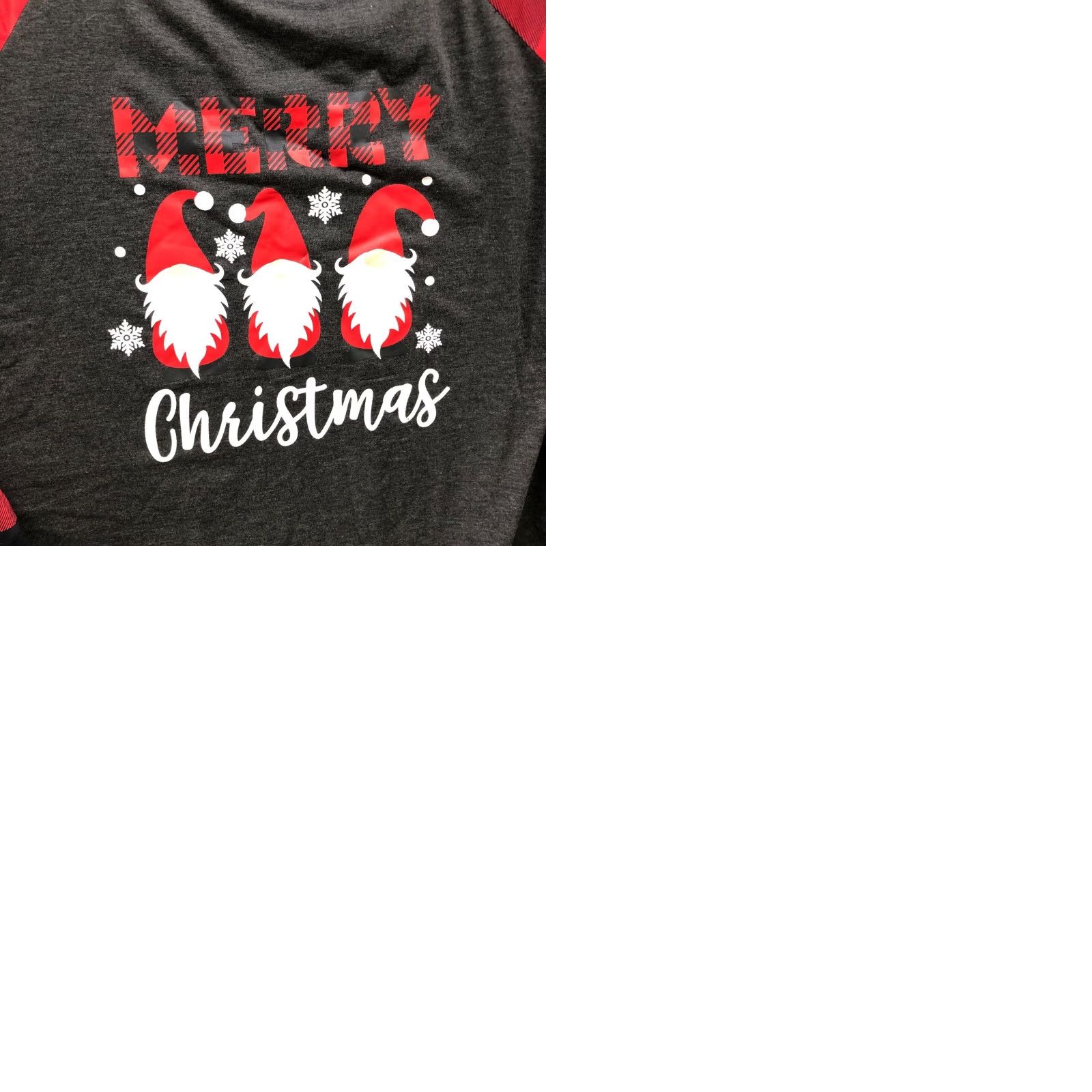 Vintage NWT Leo Rosi Gray Merry Christmas Santa Graphic Lounge Pajama Top XXL Womens Christmas Holiday Shirt Size XXL / US 16-18 / IT 52-54 - 9 Thumbnail