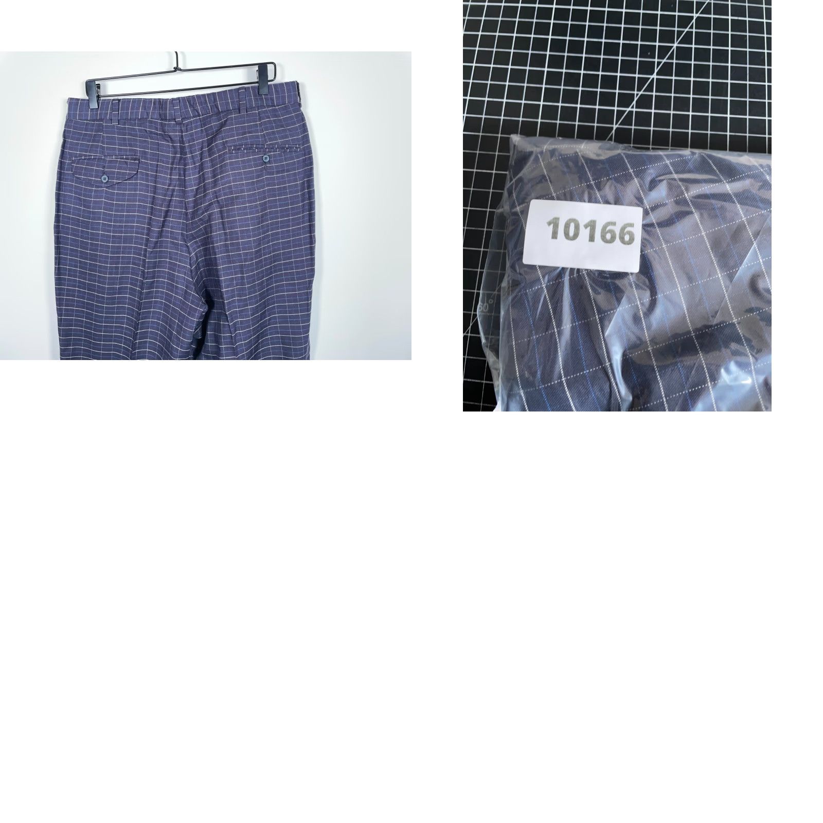 Polo Ralph Lauren VINTAGE Polo Ralph Lauren Wool Pleated Trousers Men 34 x 32 Blue Check Pants USA Made Size US S / EU 44-46 / 1 - 10 Thumbnail