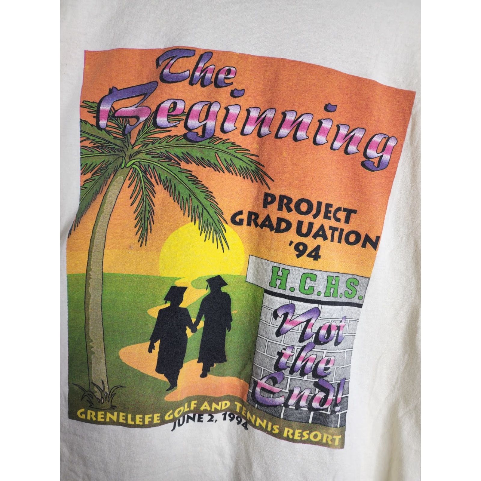 Vintage VINTAGE Mens XXL Haines City FL Graduation 1994 Double Sided T Shirt Size US XXL / EU 58 / 5 - 3 Thumbnail