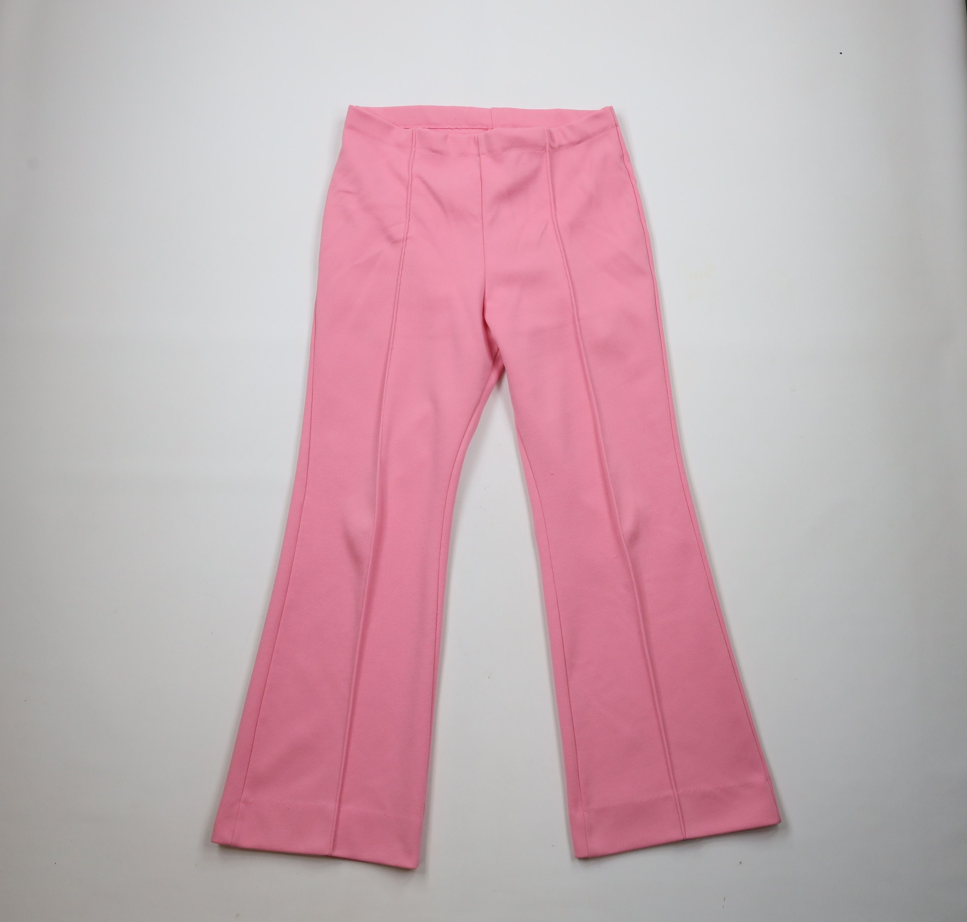 Vintage Vintage 70s Streetwear Bell Bottoms Wide Leg Pants Pink USA Size 38" / US 16 / IT 52 - 1 Thumbnail