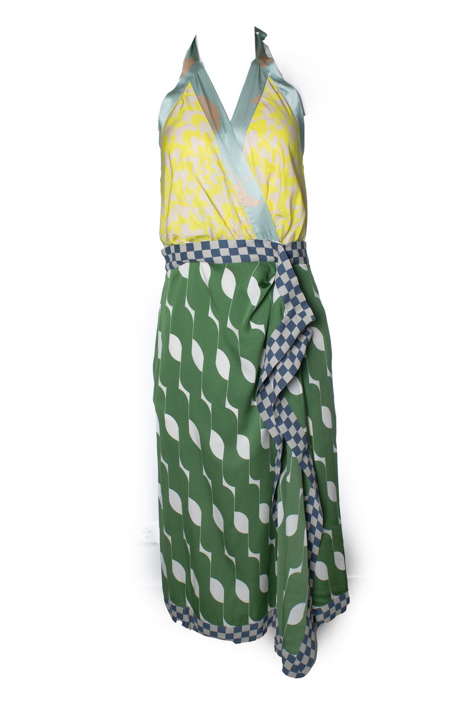 Dries Van Noten Dries van Noten, midi halter dress with print Size S / US 4 / IT 40 - 1 Thumbnail