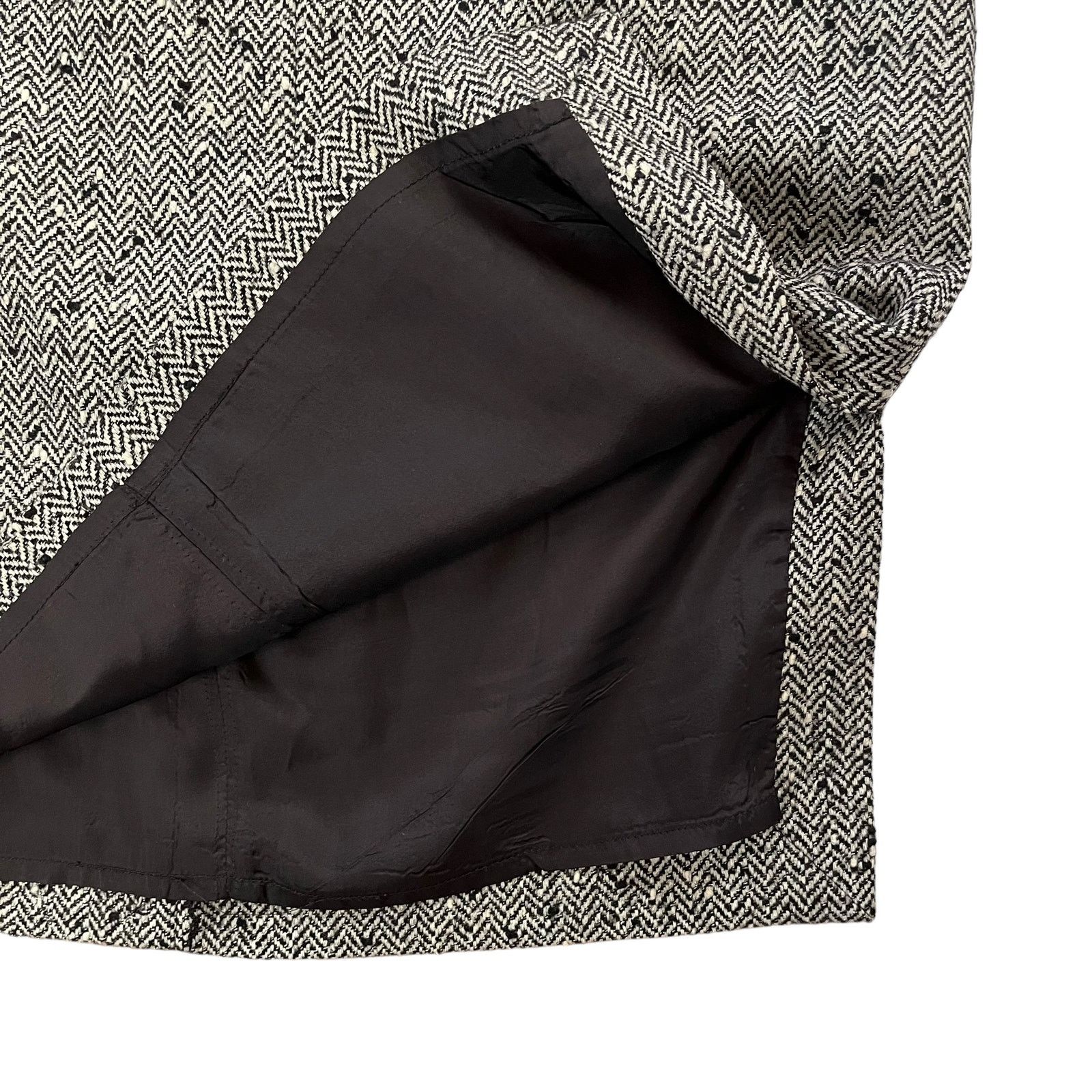 Emanuel Ungaro × Vintage Emanuel Ungaro Solo Donna Metallic Tweed Wool Pencil Skirt Size 28" / US 6 / IT 42 - 9 Thumbnail