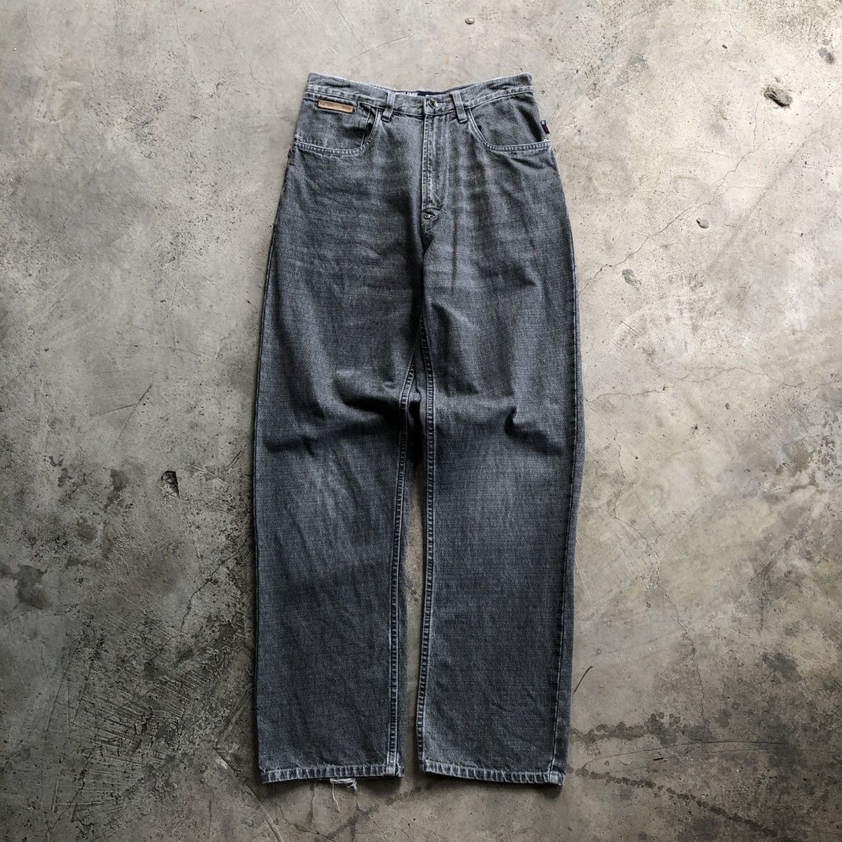 Phat Farm PHAT FARM Baggy Washed Black Jeans Size US 30 / EU 46 - 2 Thumbnail