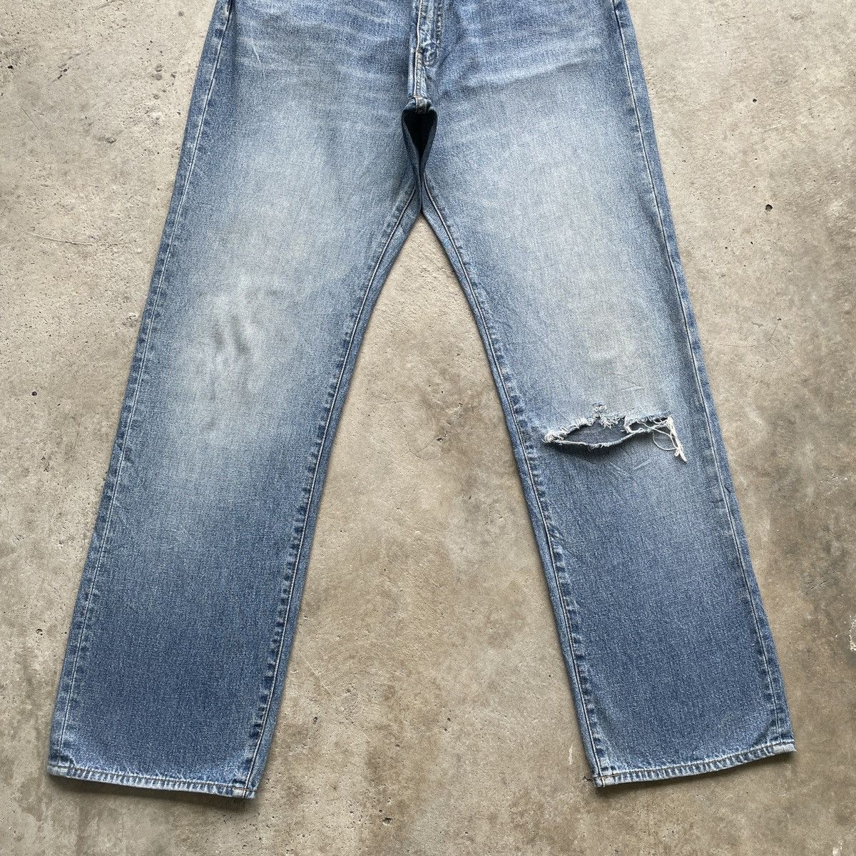 Japanese Brand Japan Baggy Piko Hawaiian Distressed Faded Jeans Pants W33 Size US 34 / EU 50 - 4 Thumbnail