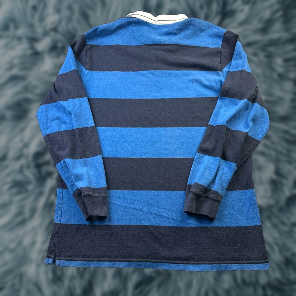 Chaps Chaps Rugby Shirt Mens Large Blue Orange Long Sleeve Polo Preppy Y2K Crest Size US XXL / EU 58 / 5 - 1 Thumbnail