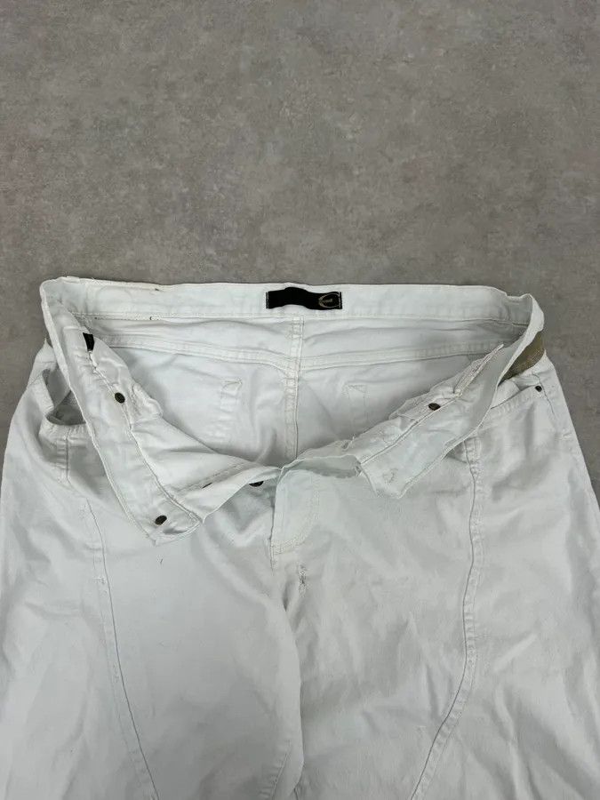 Roberto Cavalli 2000s Cavalli White Vertical Pants Size US 33 - 7 Thumbnail