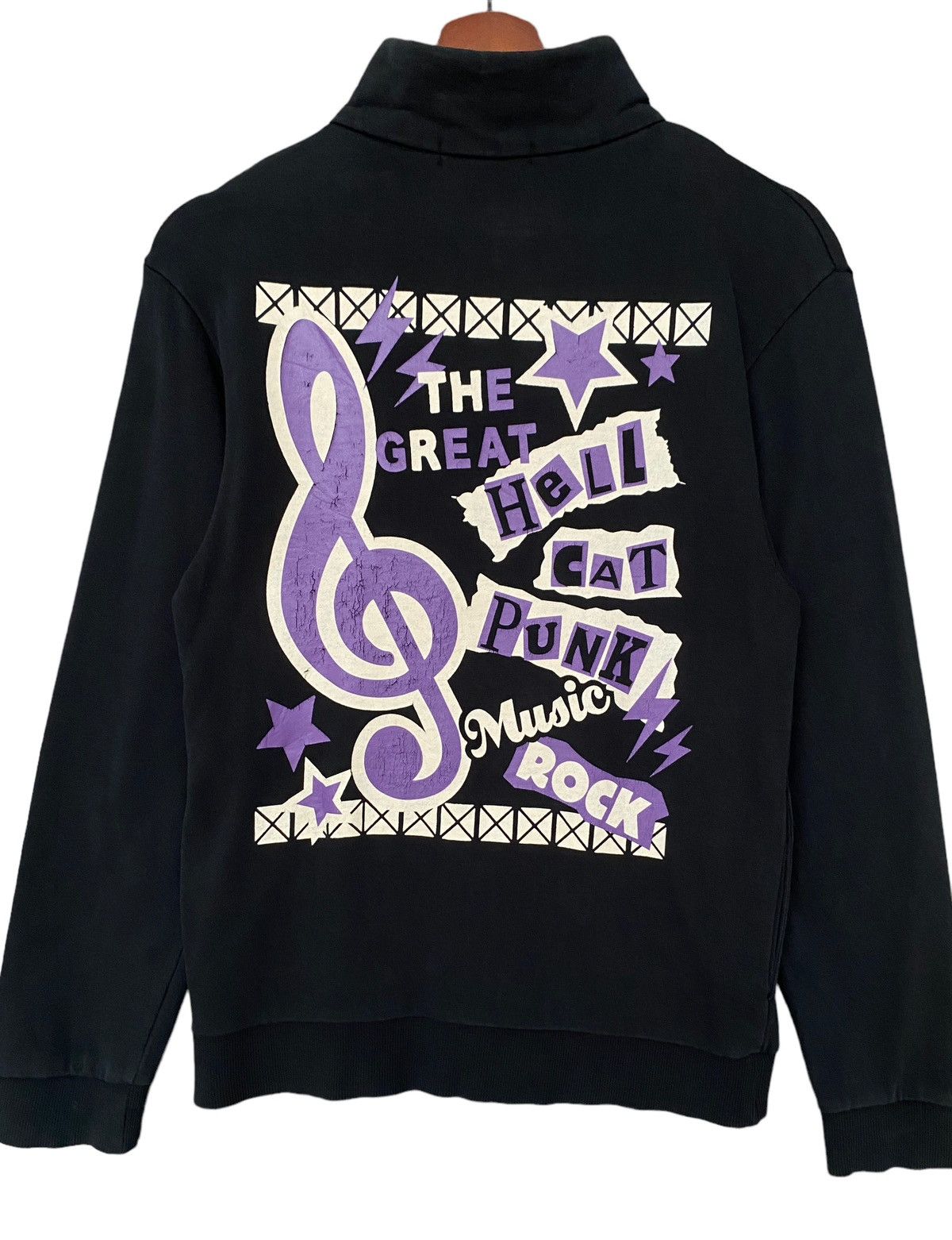 Japanese Brand × Vintage Vintage Japanese Brand Hell Cat Punks Sweater 1990s Size US M / EU 48-50 / 2 - 4 Thumbnail