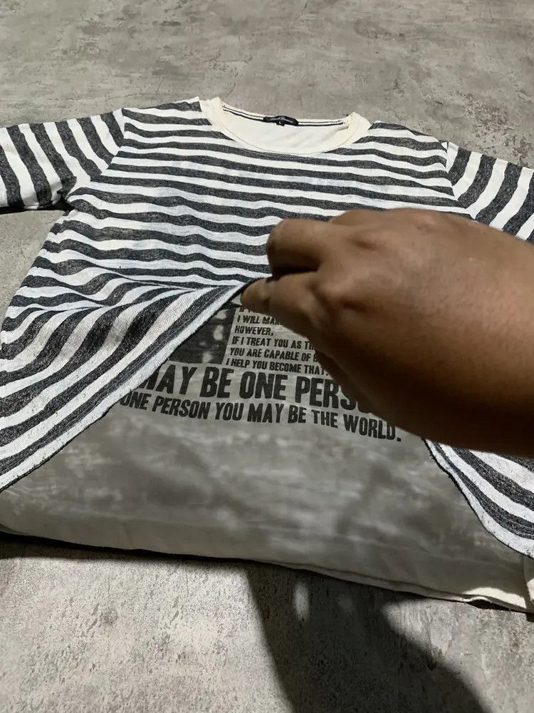 Japanese Brand 2000s Mind Games double layer poem to the world t shirt Size US M / EU 48-50 / 2 - 3 Thumbnail