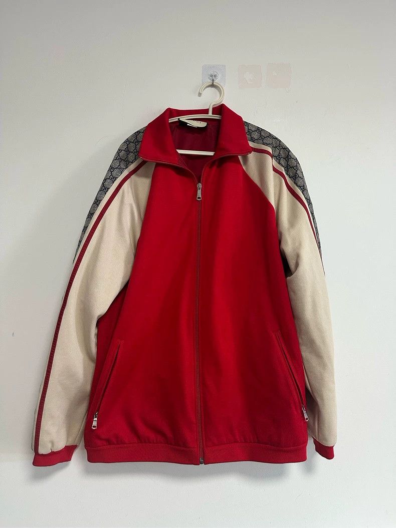Gucci Gucci Red Jacket with Classic GG Design - dmc Size US S / EU 44-46 / 1 - 1 Thumbnail