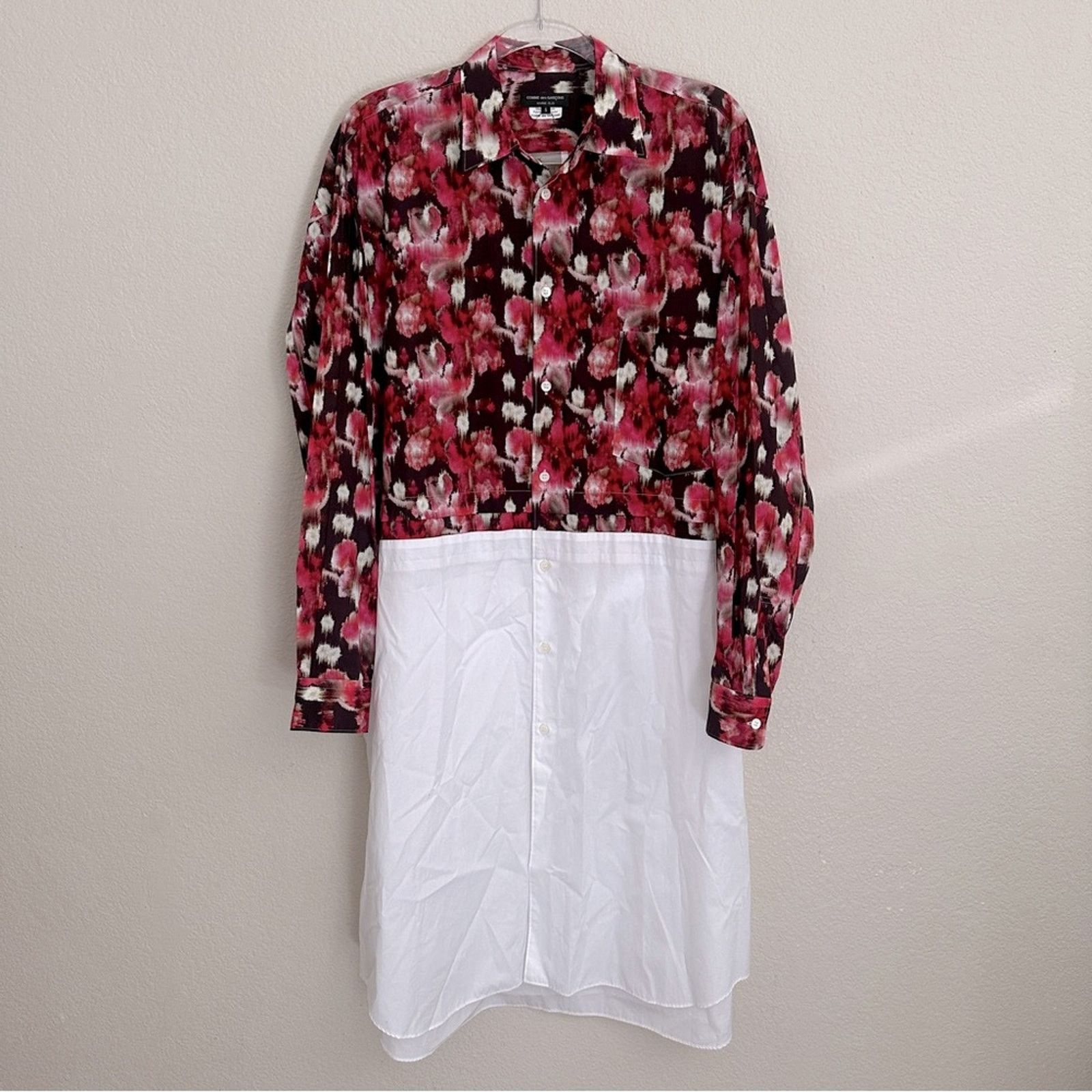 Comme des Garcons COMME des GARÇONS HOMME PLUS Cotton Poplin Floral Shirt Size US S / EU 44-46 / 1 - 4 Thumbnail