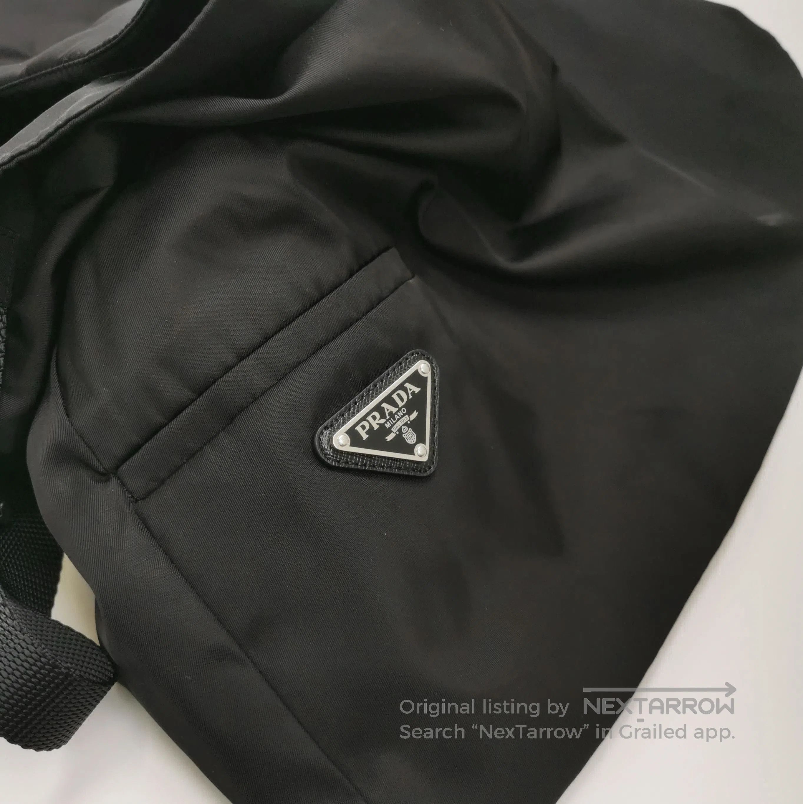 Prada Prada Pleated Black Triangle Logo Skirt . Size US 40 / EU 56 - 3 Thumbnail
