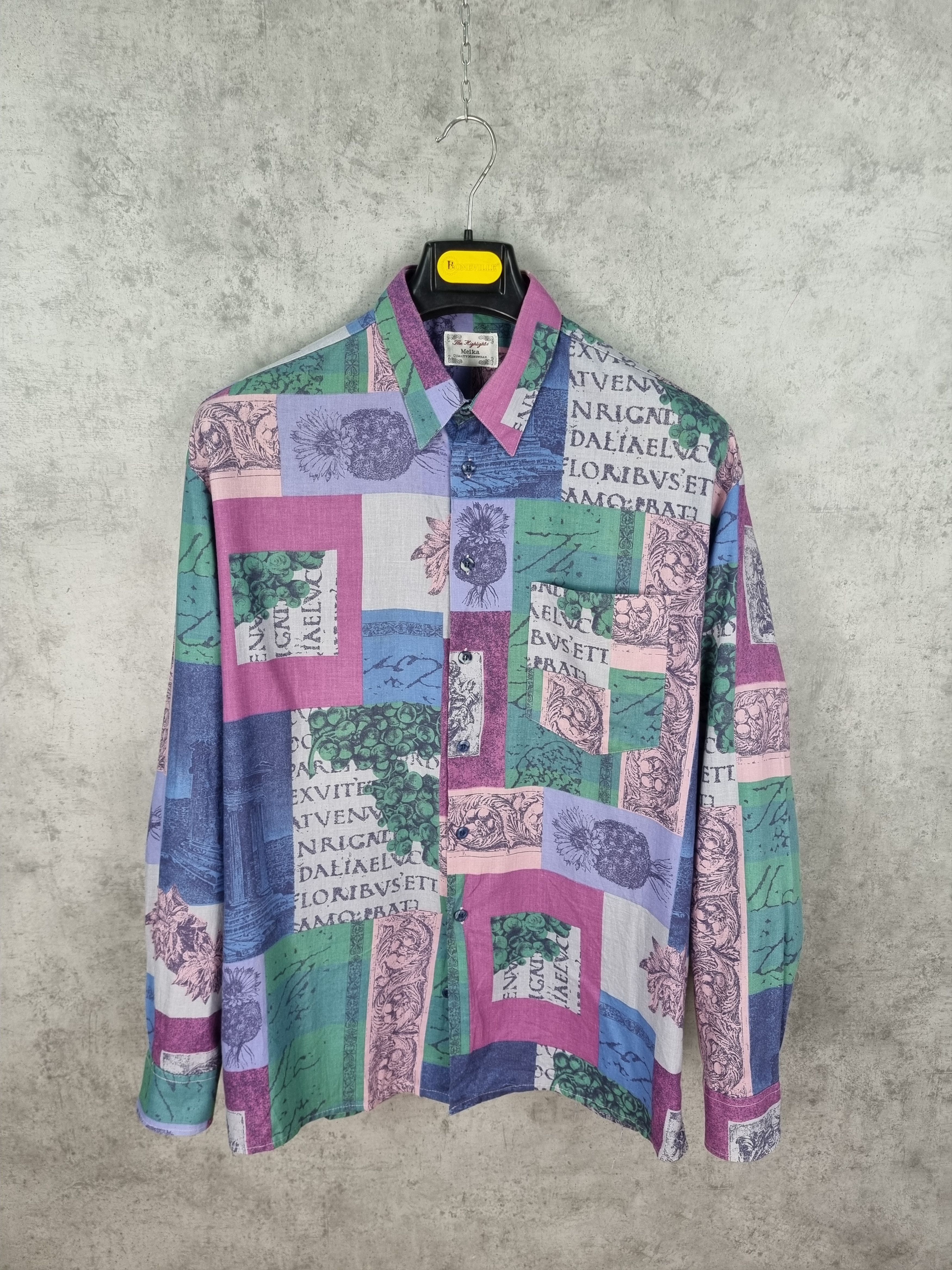 Vintage 90s Vintage Abstract Shirt Size US XL / EU 56 / 4 - 1 Thumbnail