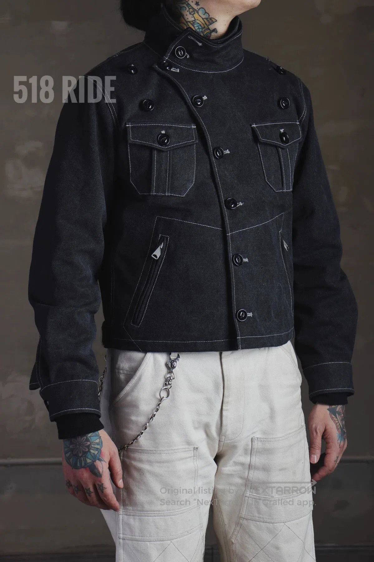 WEST RIDE 518 RIDE Heavy Washed Canvas Jacket. Size US M / EU 48-50 / 2 - 1 Thumbnail