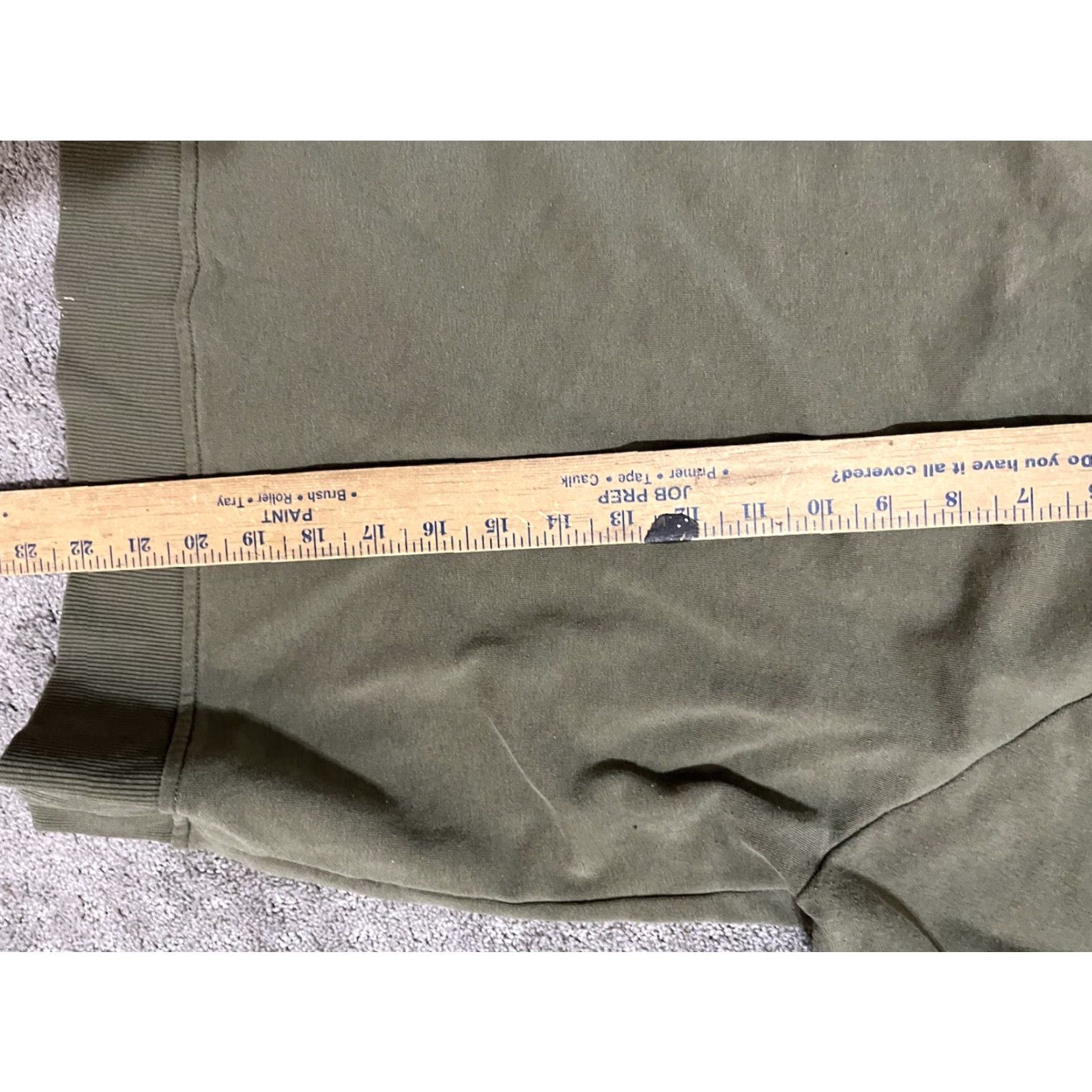 H&M H&M Sweatshirt Crew Neck Green Cotton Blend Women XL pullover Activewear, Cozy, Solid, Pullover, Regular Fit, Studio Clean, Woman's Size XL Size XL / US 12-14 / IT 48-50 - 5 Thumbnail