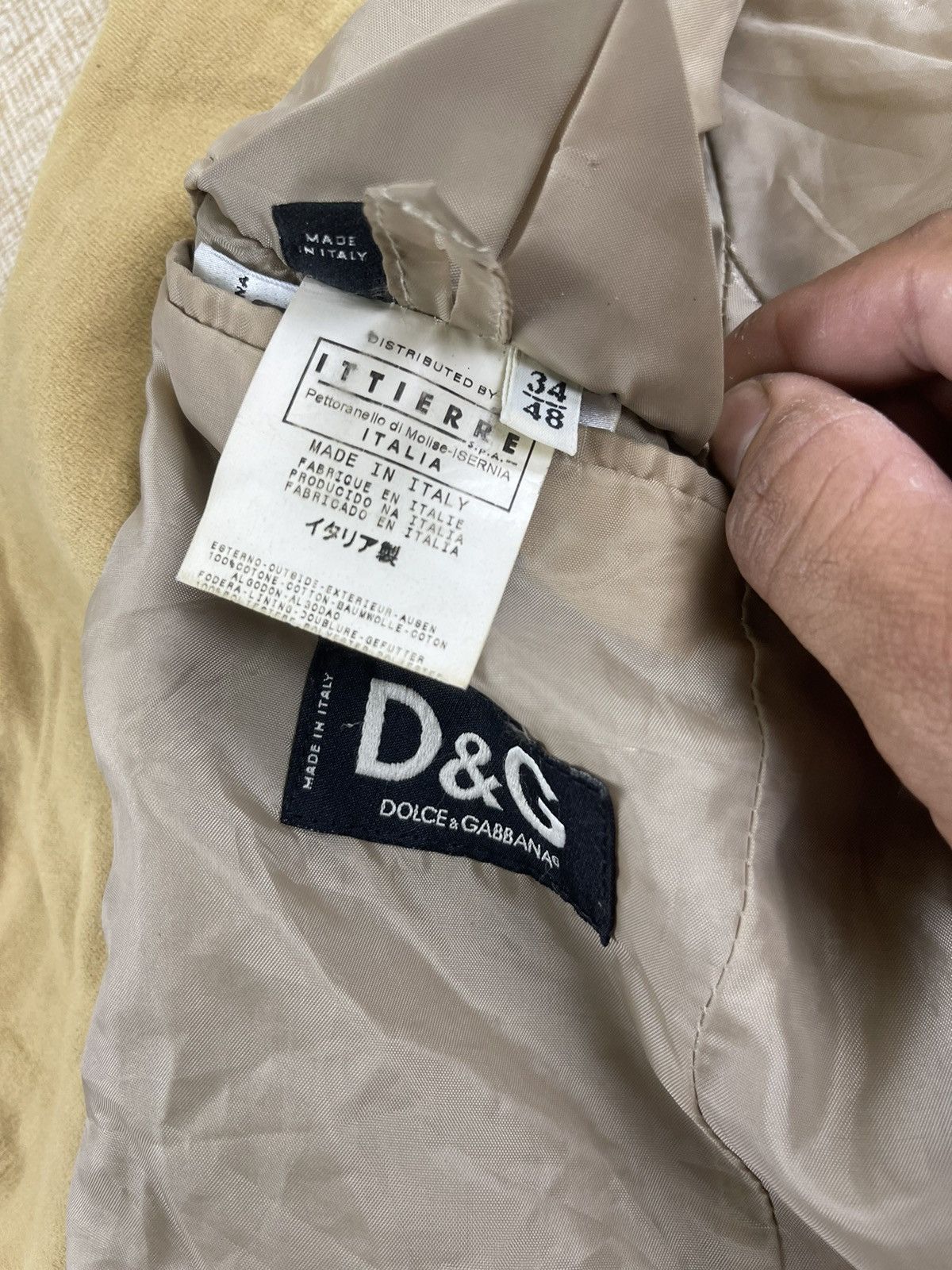 Dolce & Gabbana × Vintage VINTAGE D&G Dolce & Gabbana Italy Double Breast Blazer Size US M / EU 48-50 / 2 - 8 Thumbnail