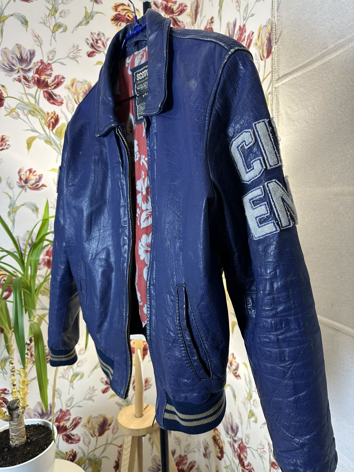 Scotch & Soda Varsity RIP George Brown Leather Jaket Scotch&Soda Size US L / EU 52-54 / 3 - 2 Thumbnail