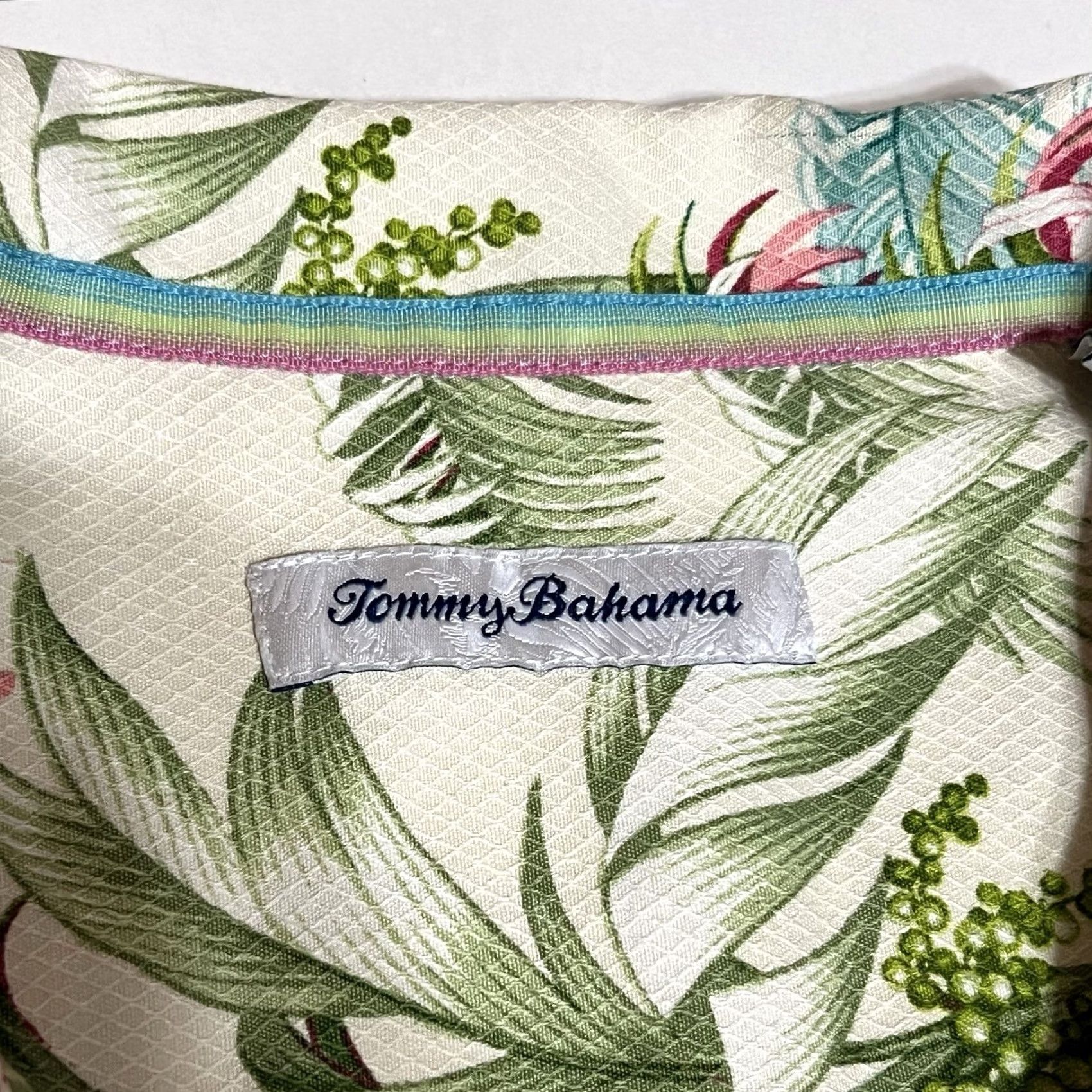 Tommy Bahama Tommy Bahama Mens XL Floral Silk Hawaiian Camp Shirt Button Front Short Sleeve Multicolor Size US XL / EU 56 / 4 - 7 Thumbnail