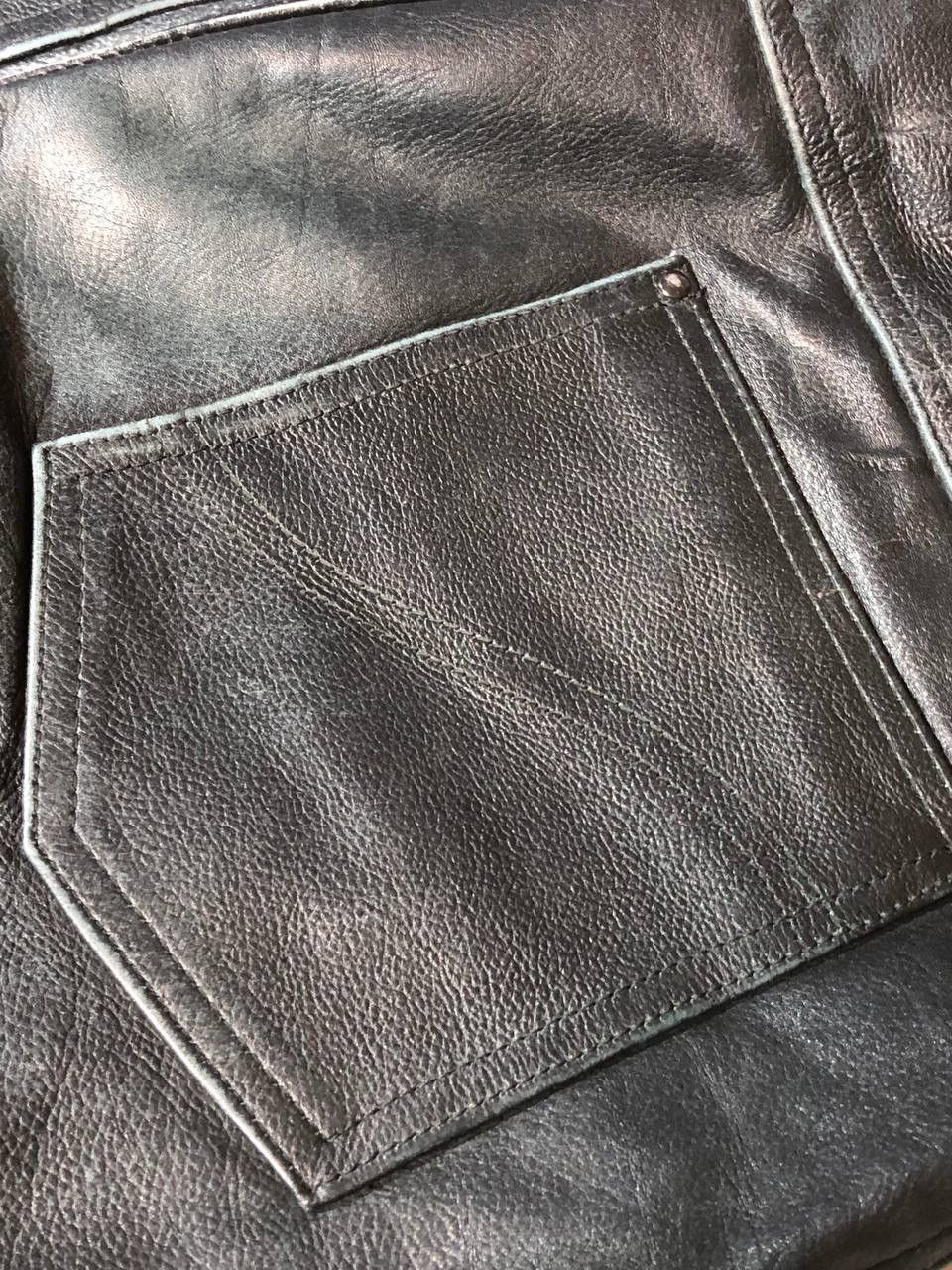 Vintage Leder Vintage Arizona Biker Moto Leather Pants Size US 36 / EU 52 - 12 Thumbnail