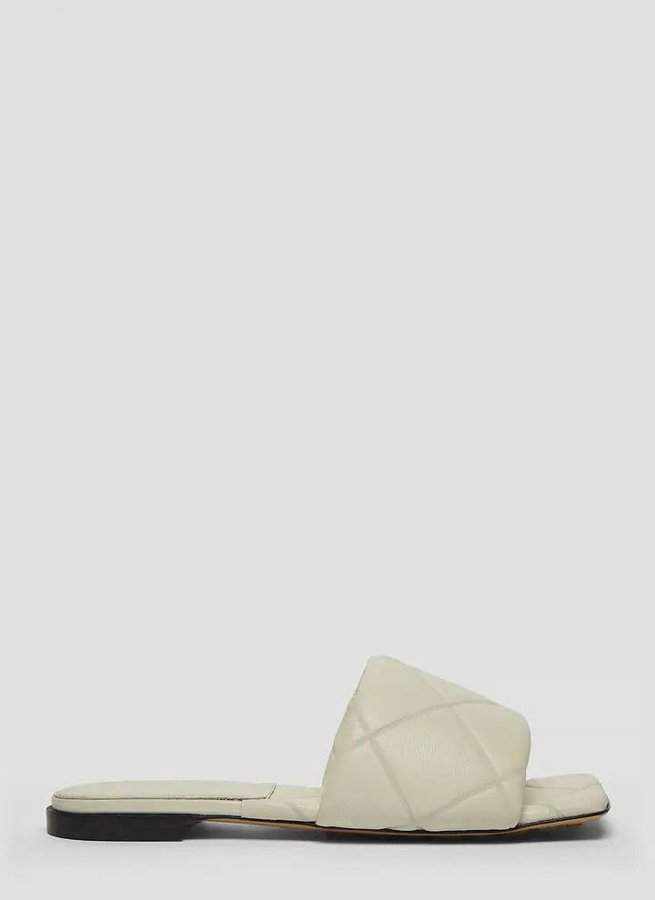 Bottega Veneta o1bcso1str0225 Rubber Lido Flats in Off White Size US 9.5 / IT 39.5 - 1 Thumbnail