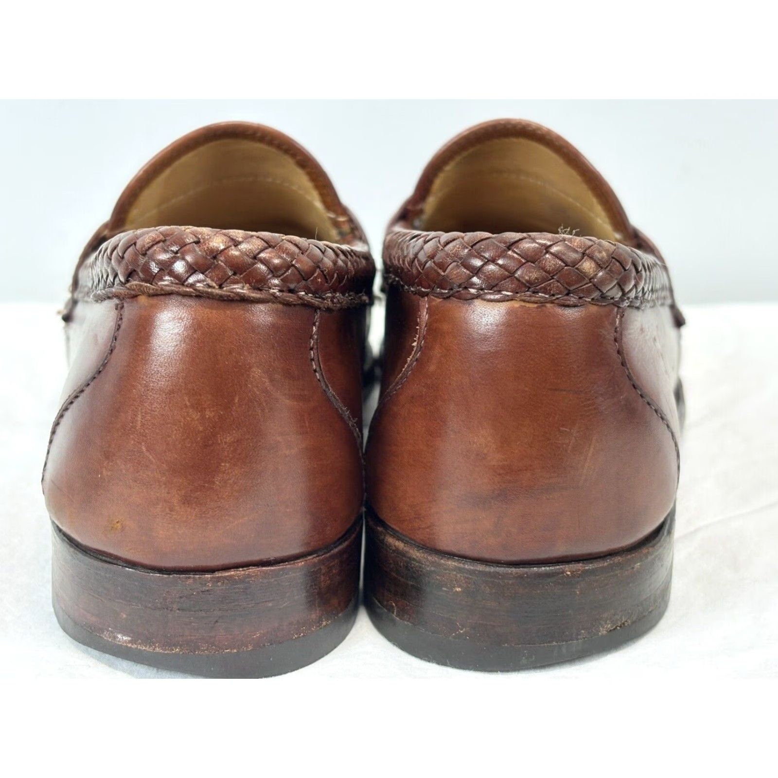 Allen Edmonds VINTAGE Allen Edmonds Maxfield Brown Leather Loafer Oxford D Slip On Men’s 9 Brown Leather Maxfield Tassel Dress Shoes Mens Size US 9 / EU 42 - 6 Thumbnail