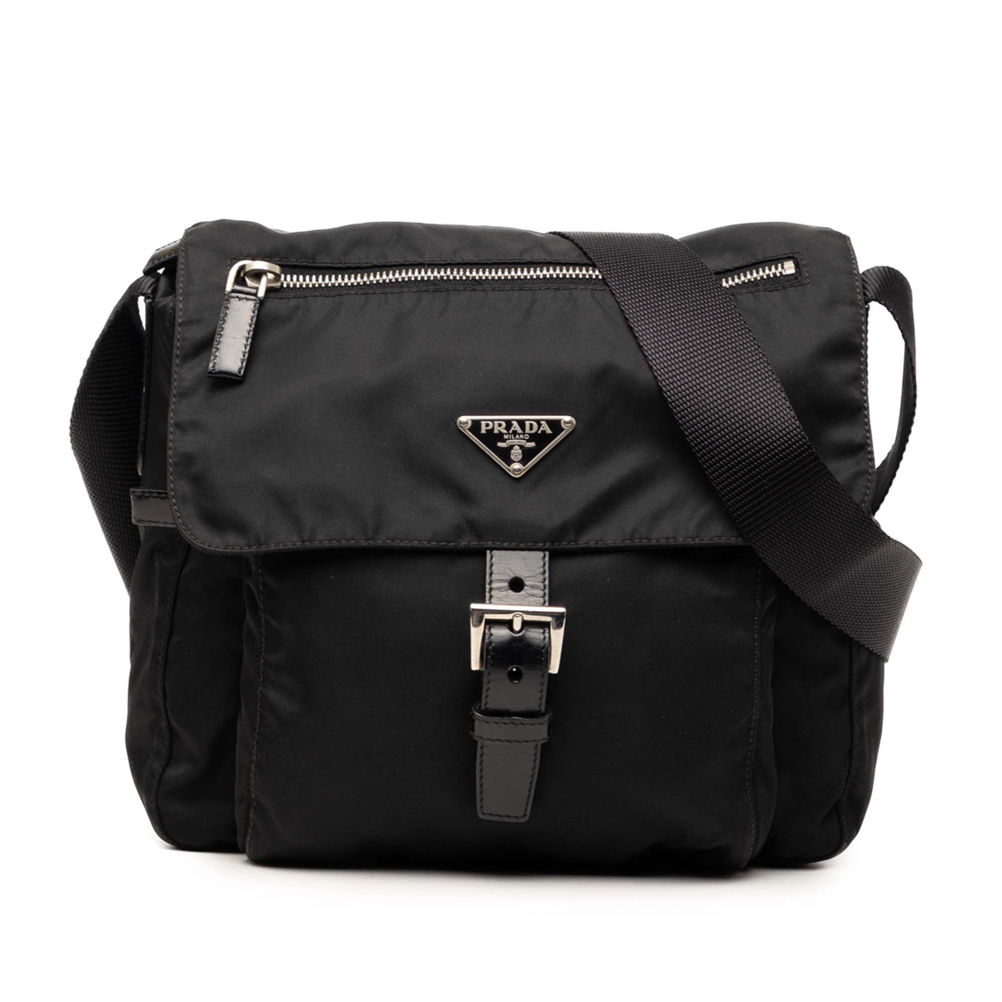 Prada Tessuto Zip Buckle Messenger Bag Size ONE SIZE - 1 Thumbnail