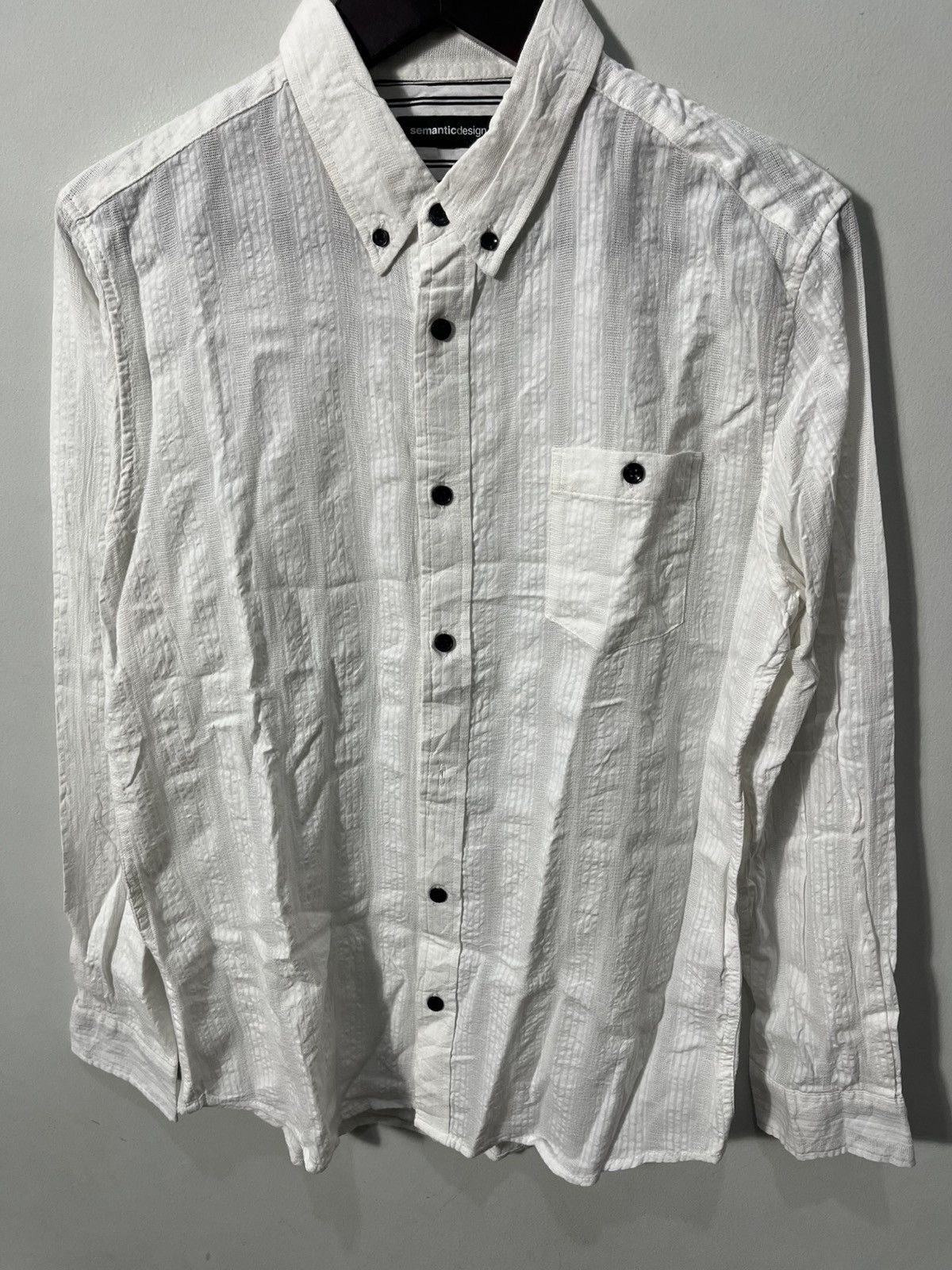Japanese Brand Semanticdesign long-sleeved shirt Size US L / EU 52-54 / 3 - 2 Thumbnail