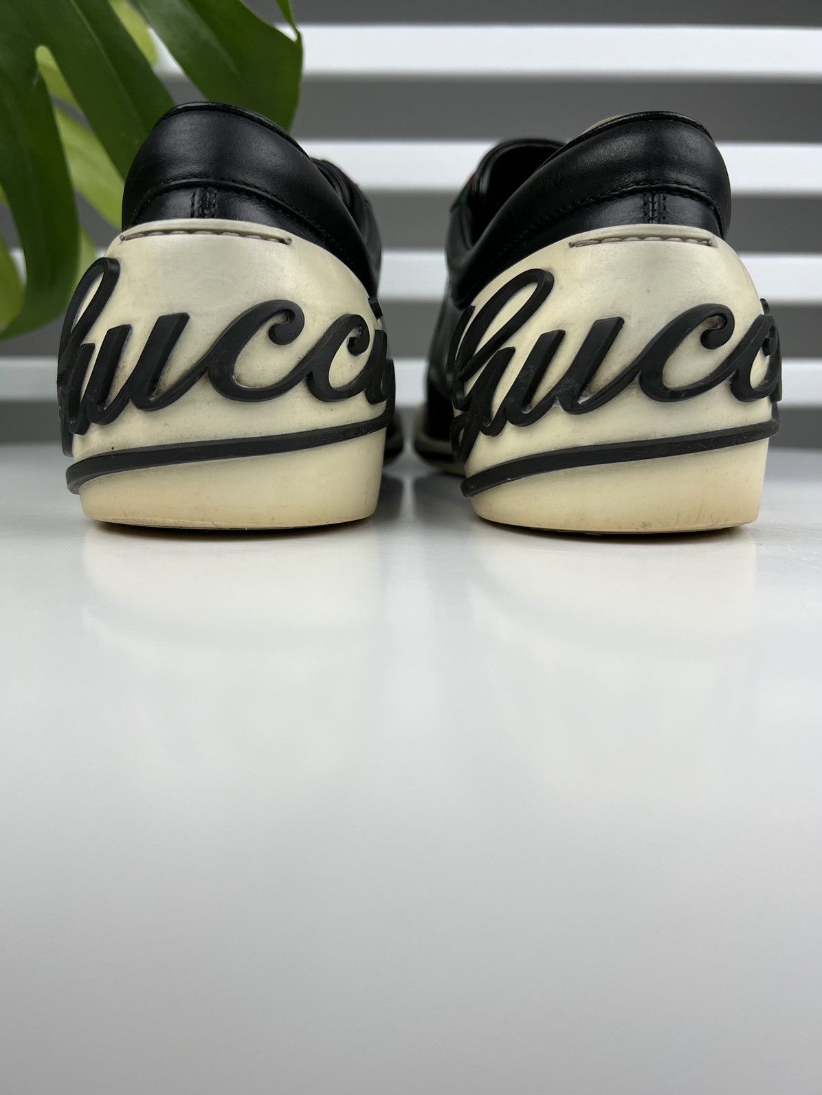 Gucci GUCCI Sneakers Low Top Leather Shoes BOULEVARD Web Stripes Size US 8.5 / EU 41-42 - 7 Thumbnail